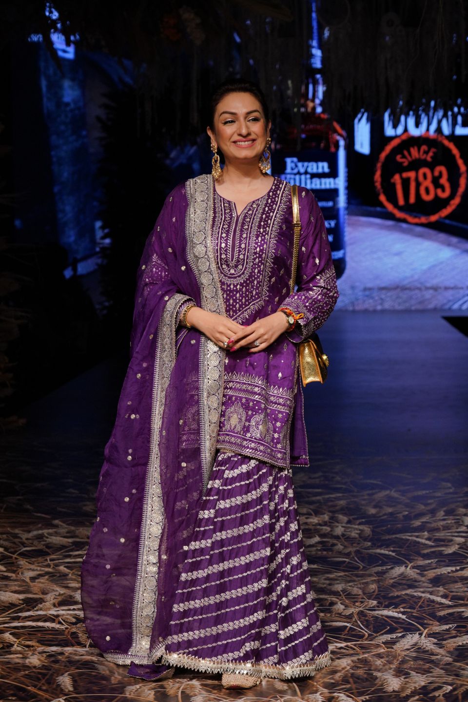 Rati with Jamdani Sharara Set -Juhi Chawla