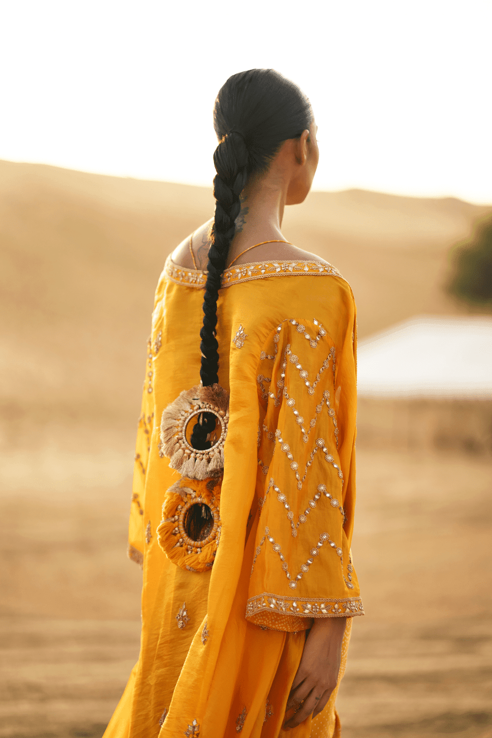 The Draped Skirt And Cowl Handkerchief Top Set
