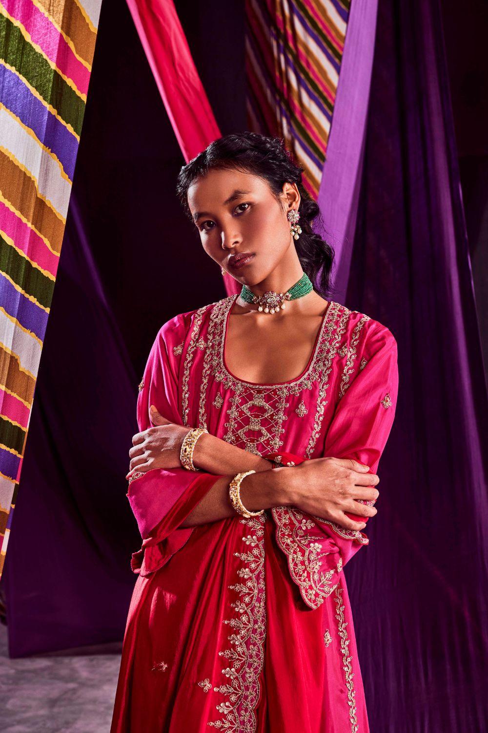 Rani Pink Kurta Set