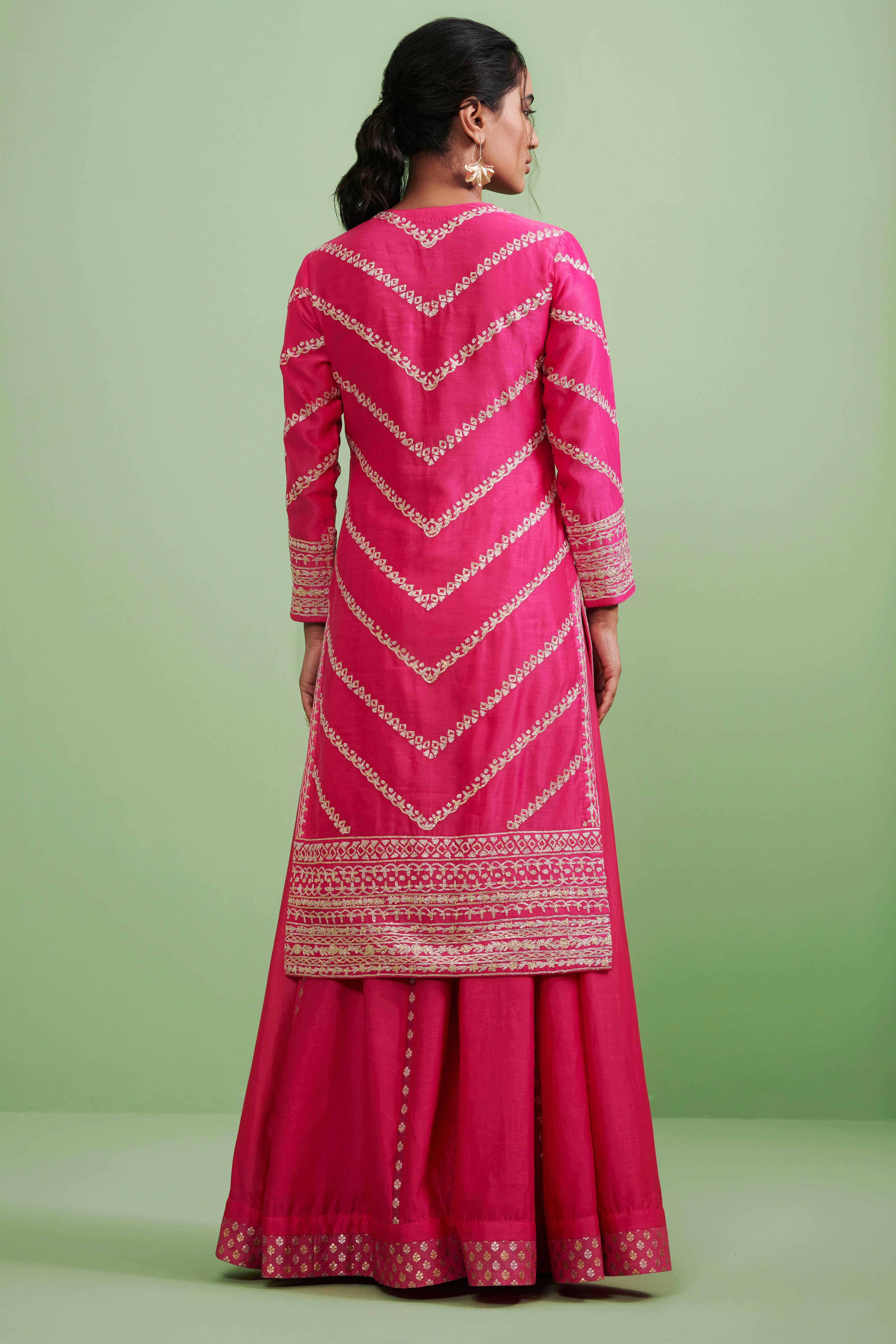 Pink Kurta & Sharara Set