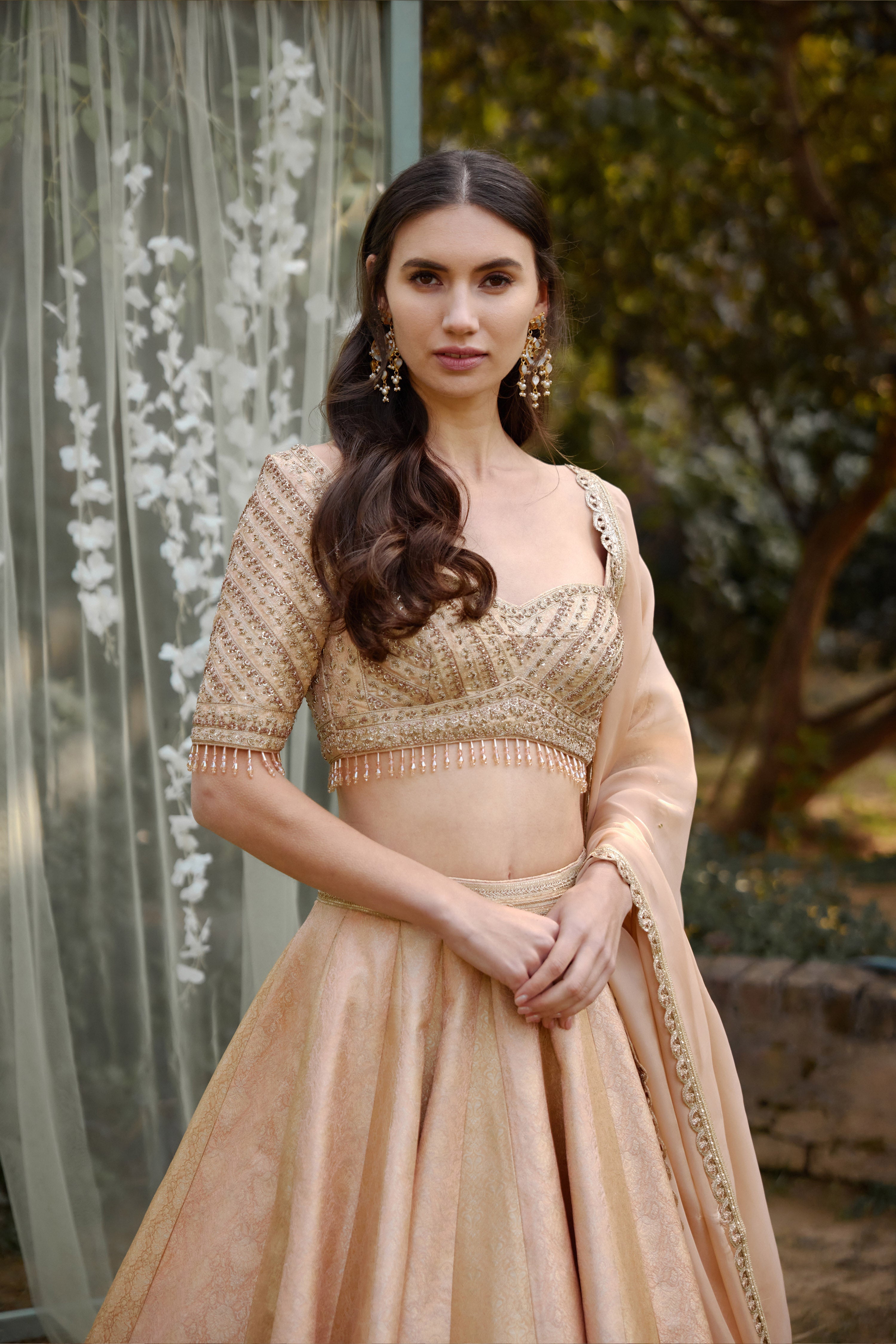 Old Rose Pink Lehenga Set