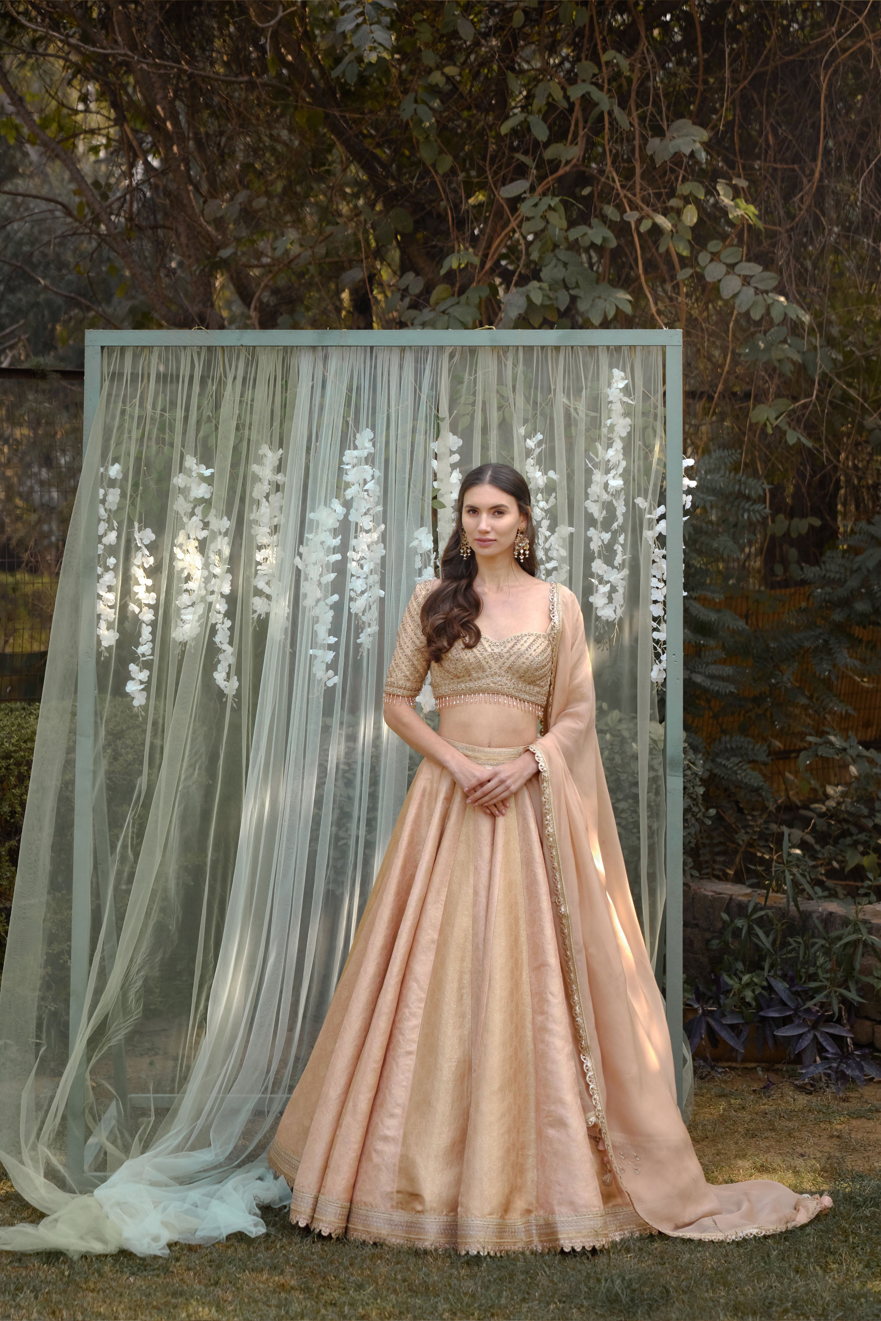 Old Rose Pink Lehenga Set