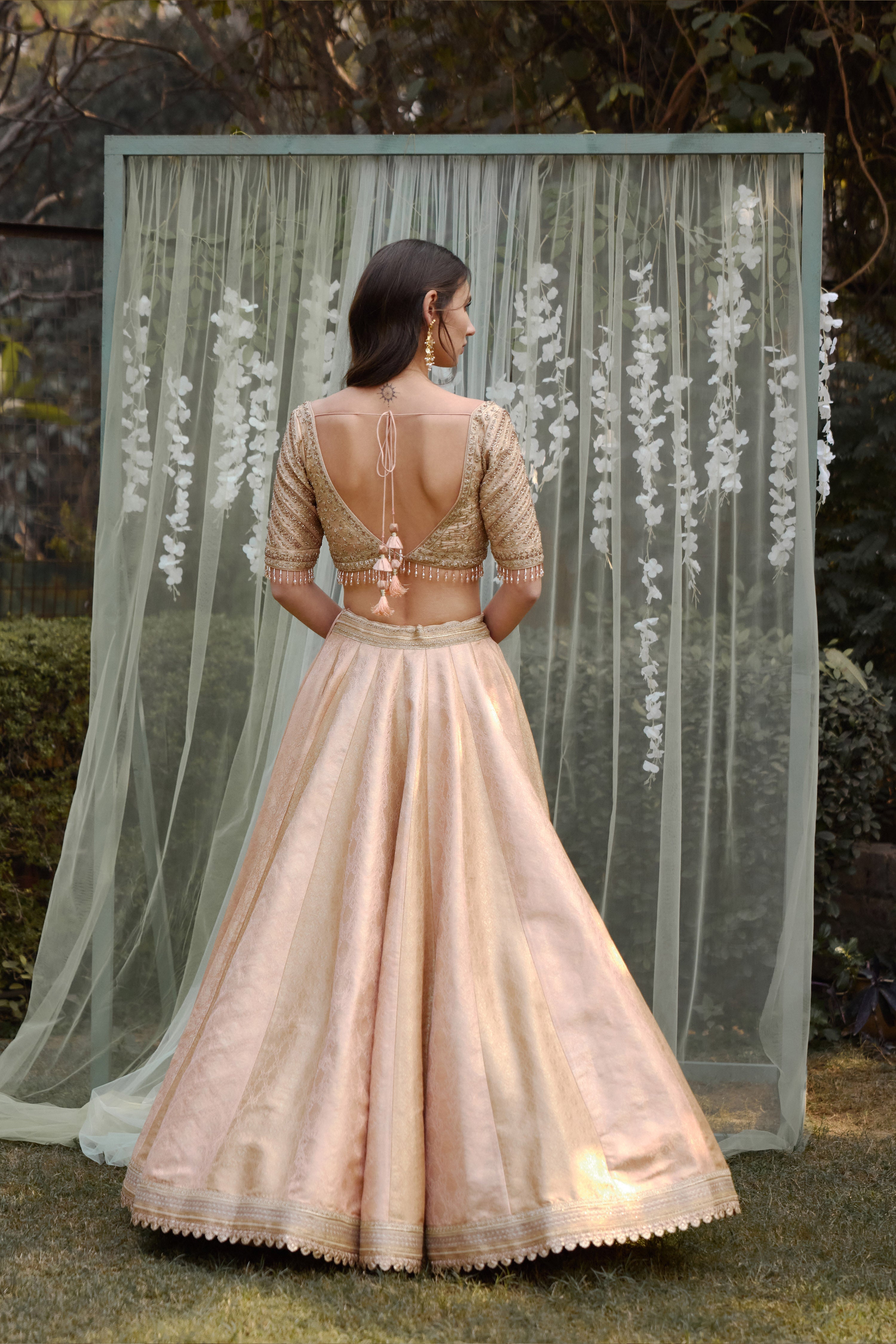 Old Rose Pink Lehenga Set