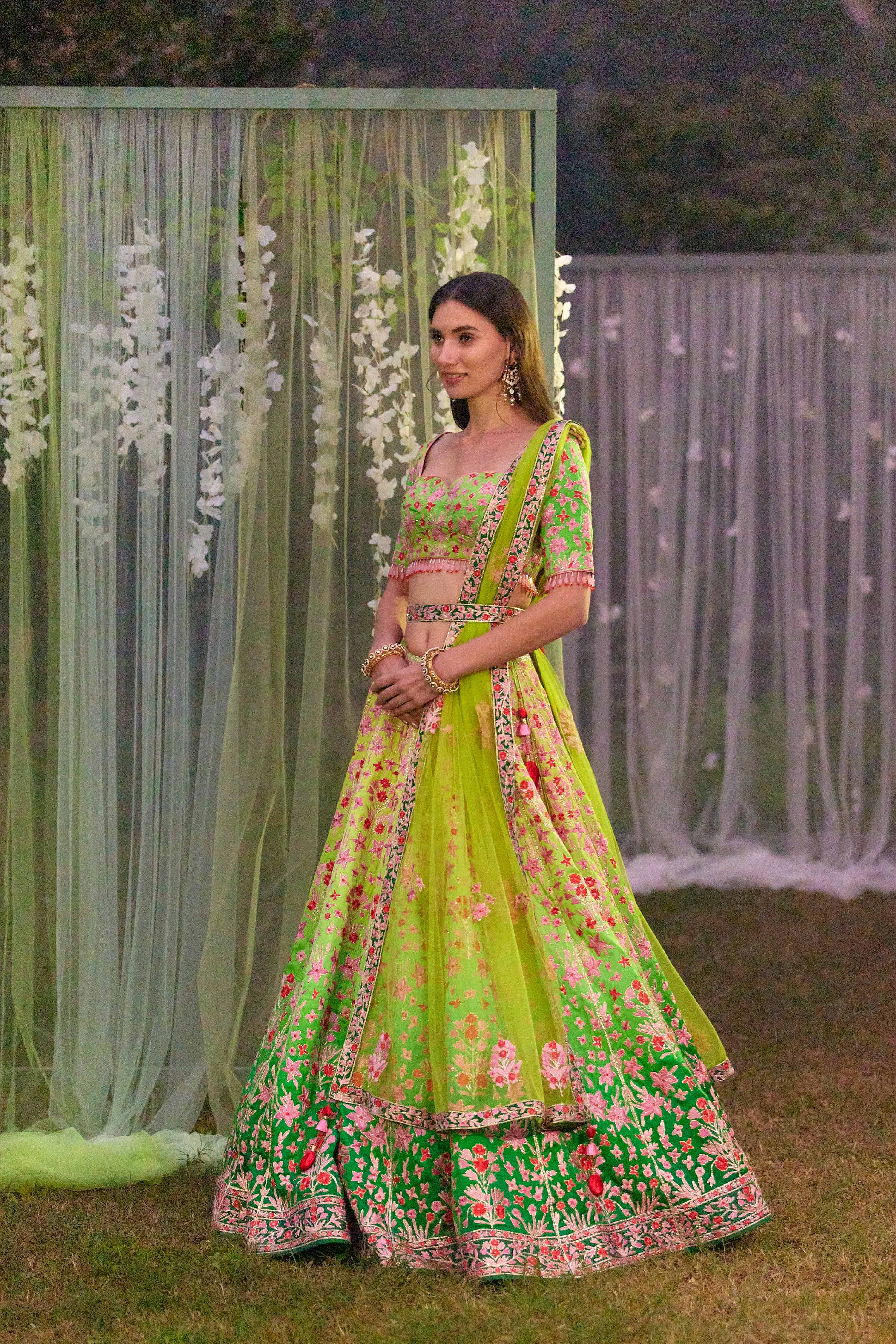 Green Lehenga Set