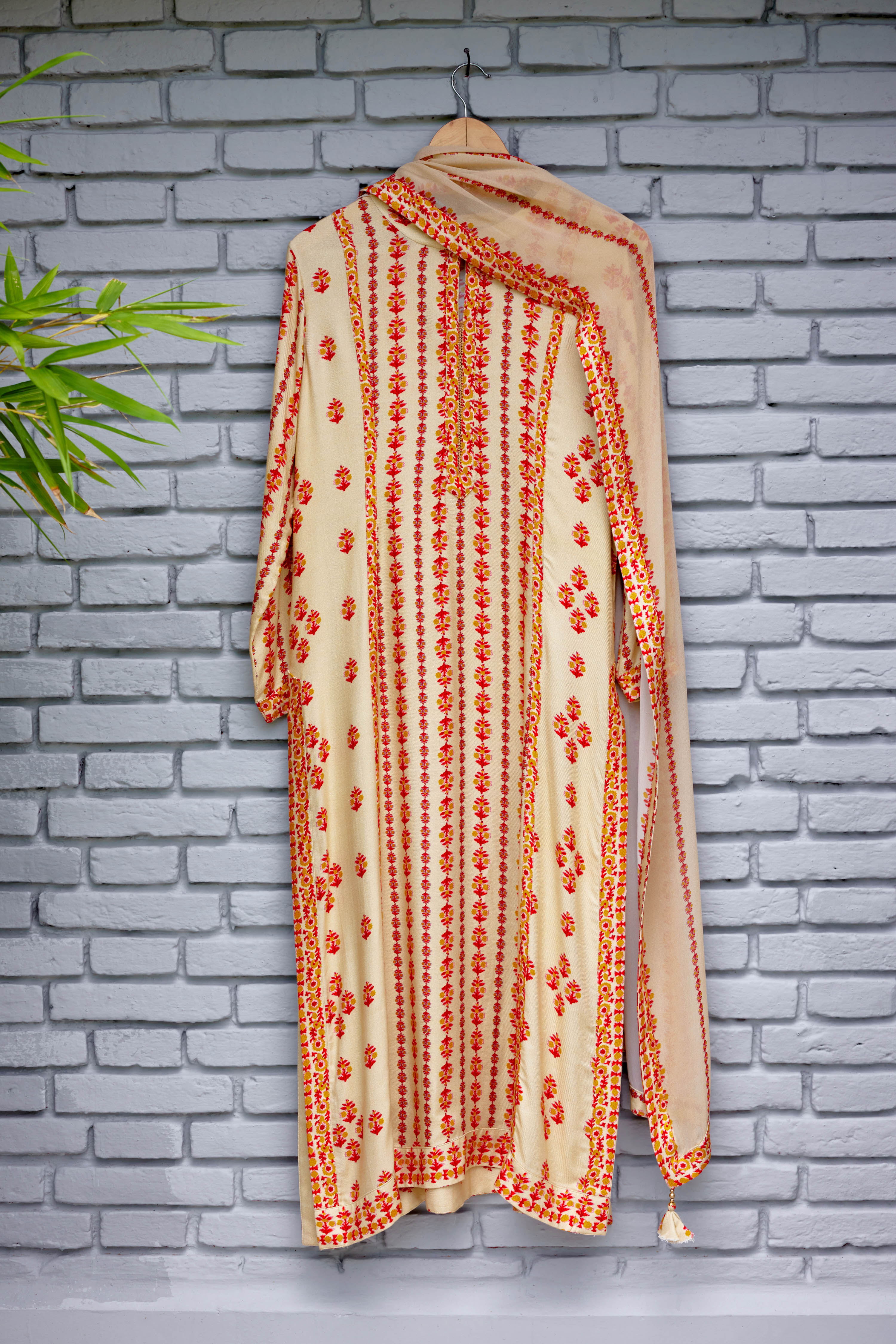 Beige Kurta Set