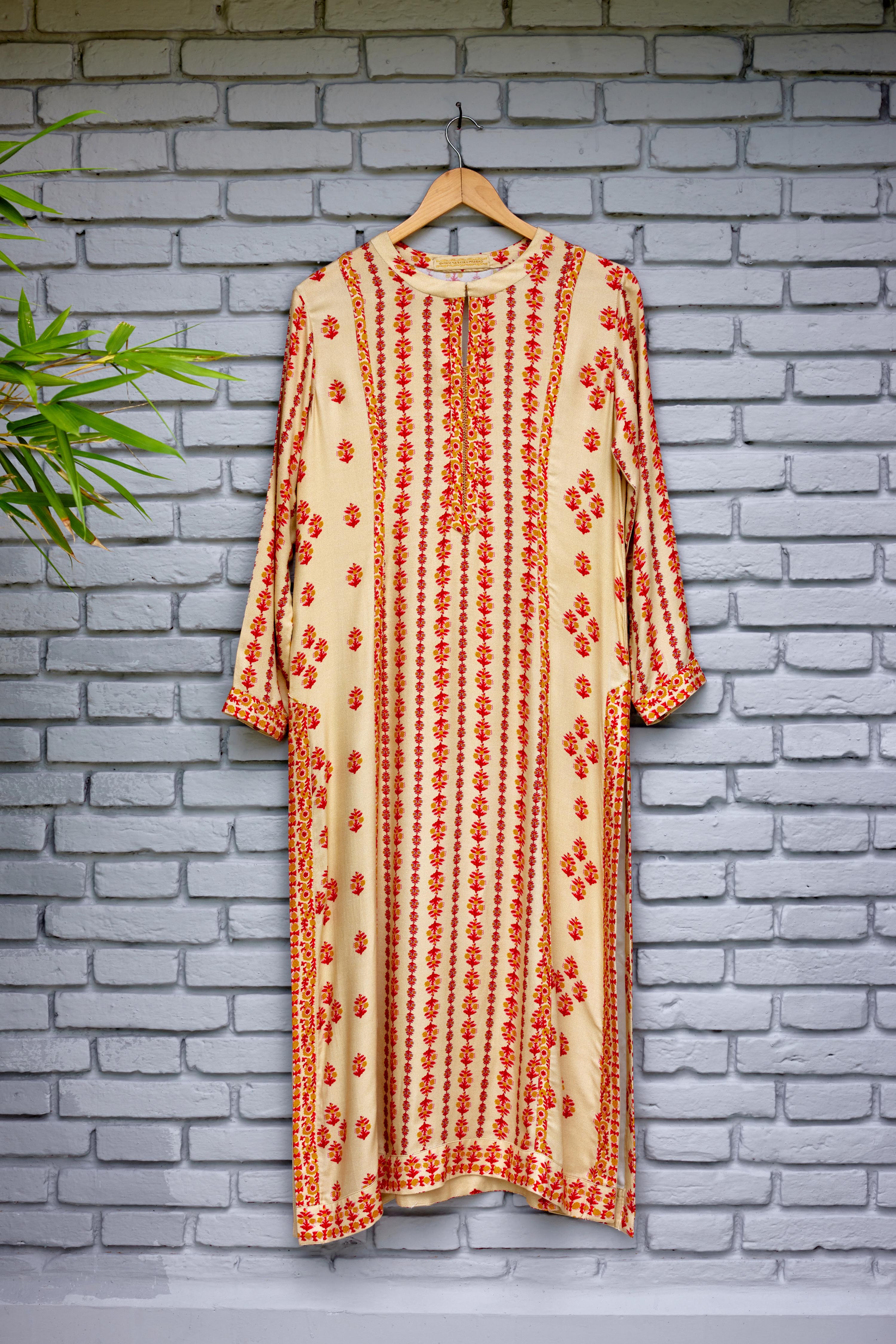 Beige Kurta Set