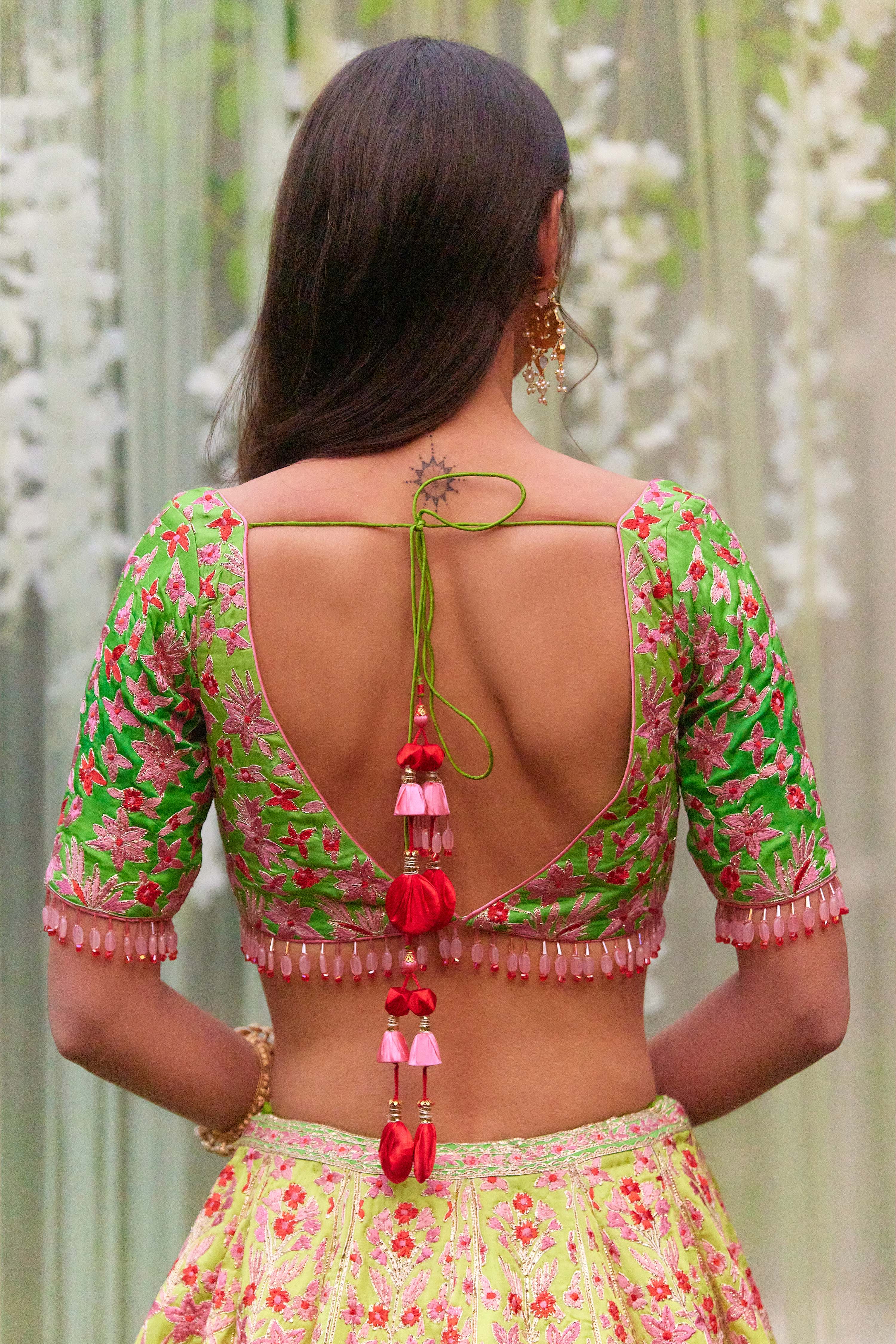 Green Lehenga Set