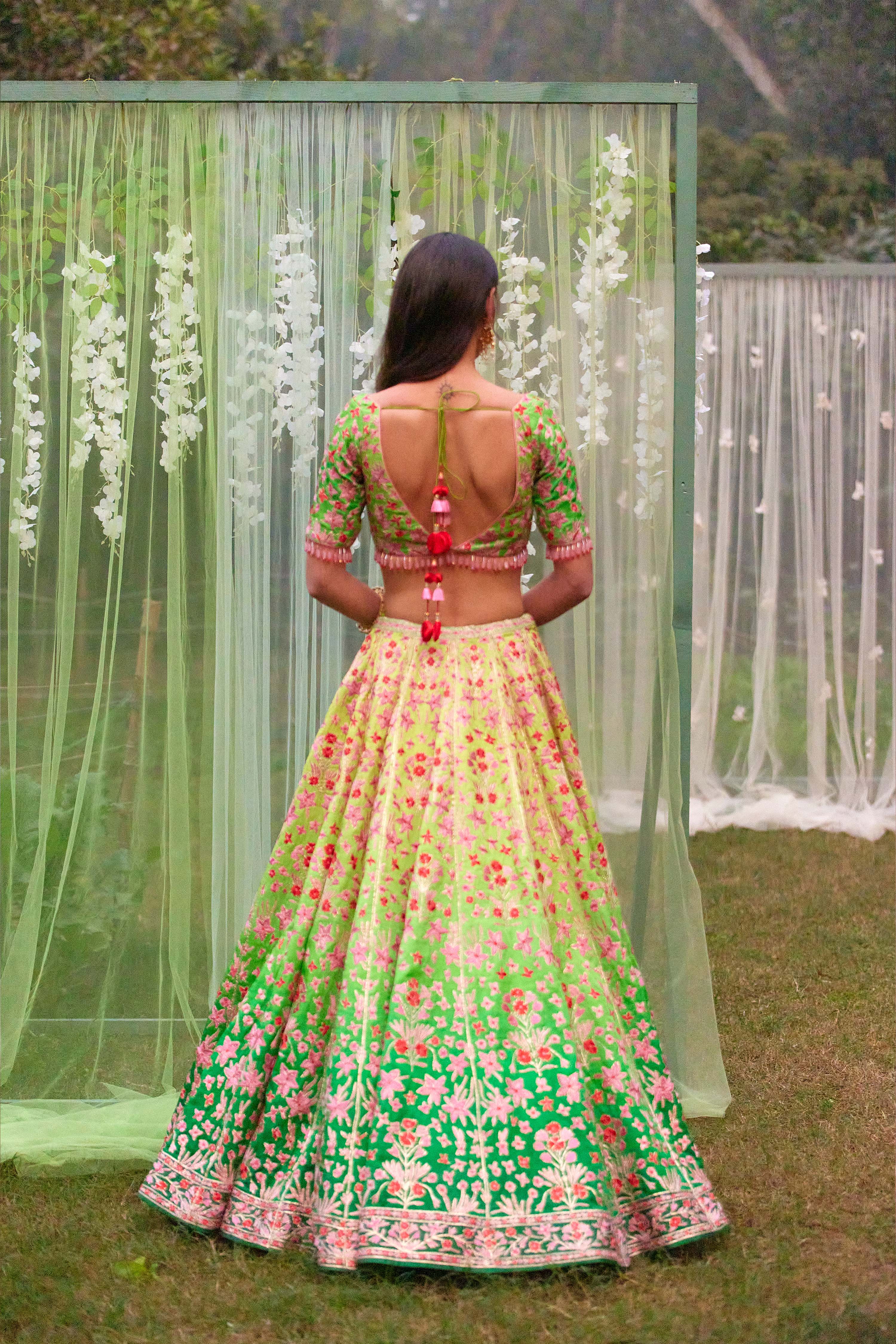 Green Lehenga Set