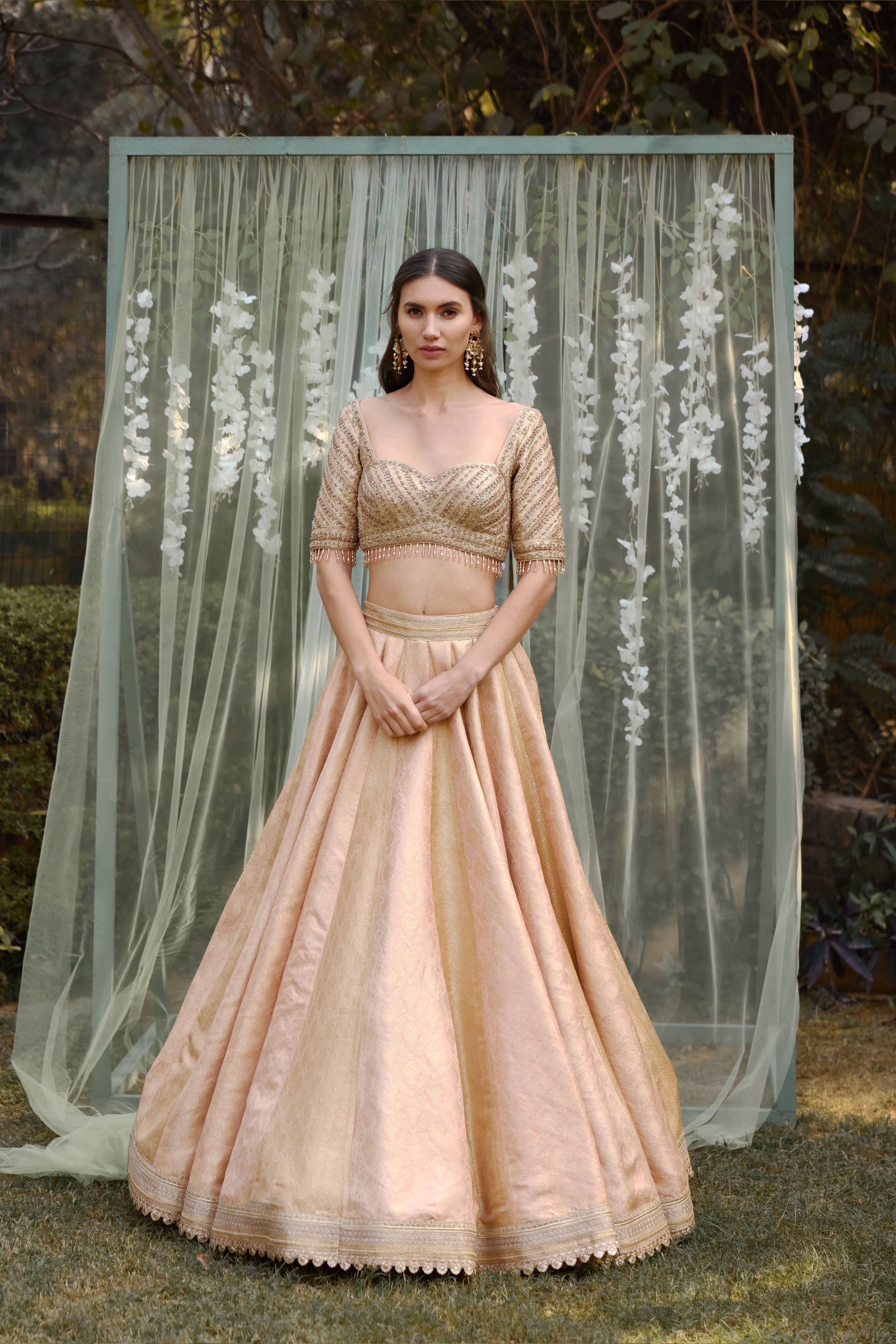 Old Rose Pink Lehenga Set