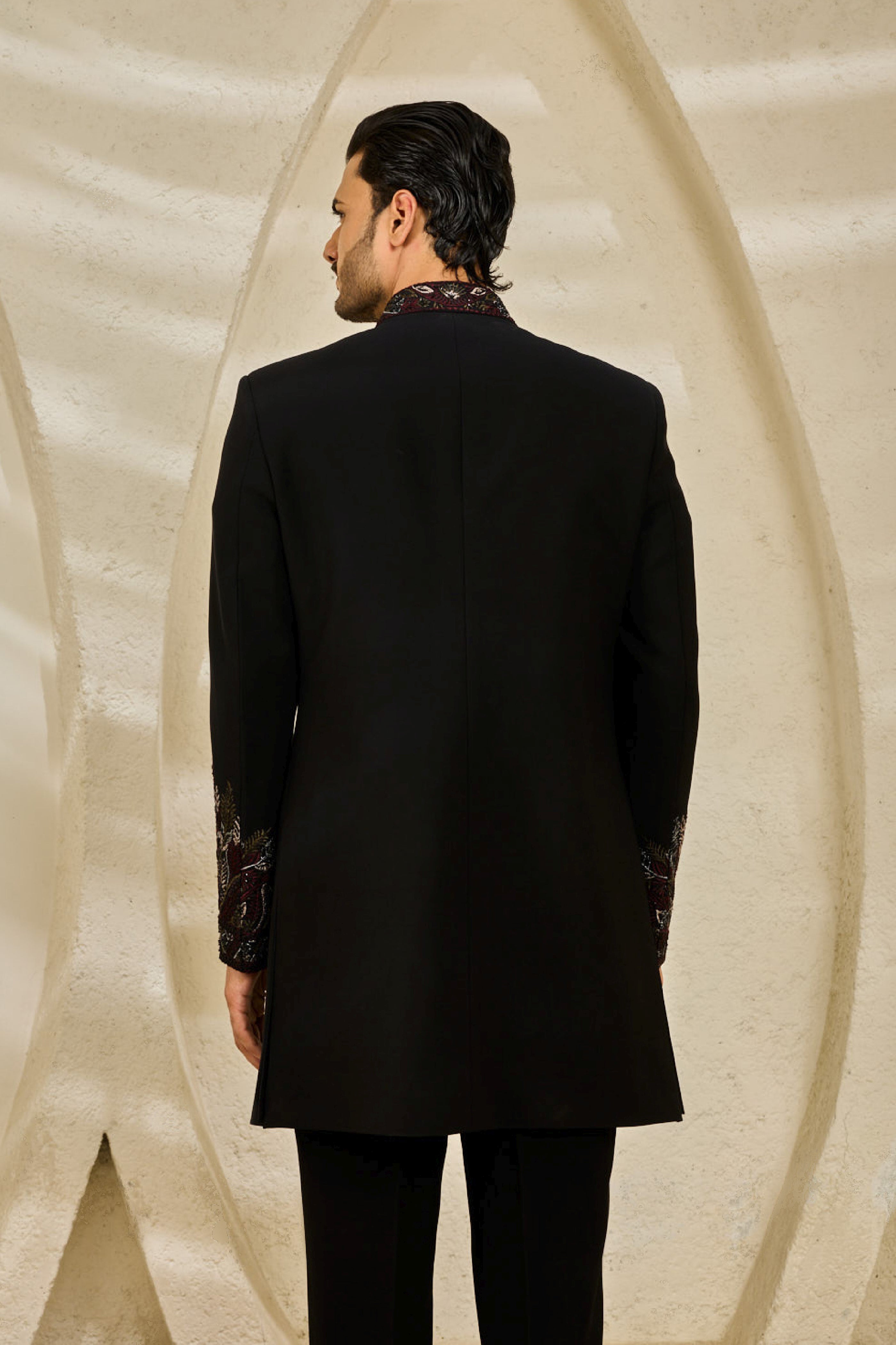 Black Veil Indowestern Set