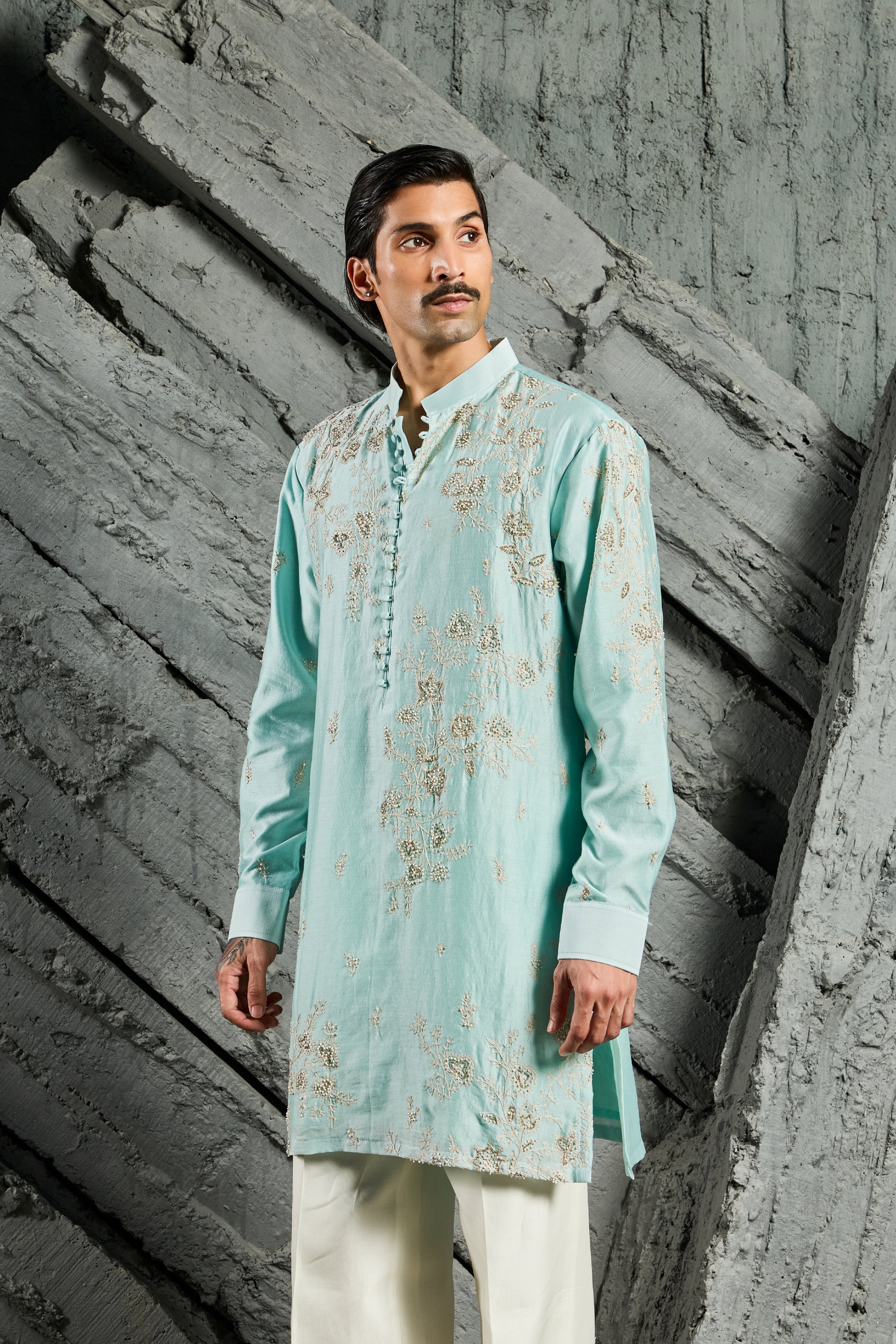 Turquoise Edit Festive Kurta Set