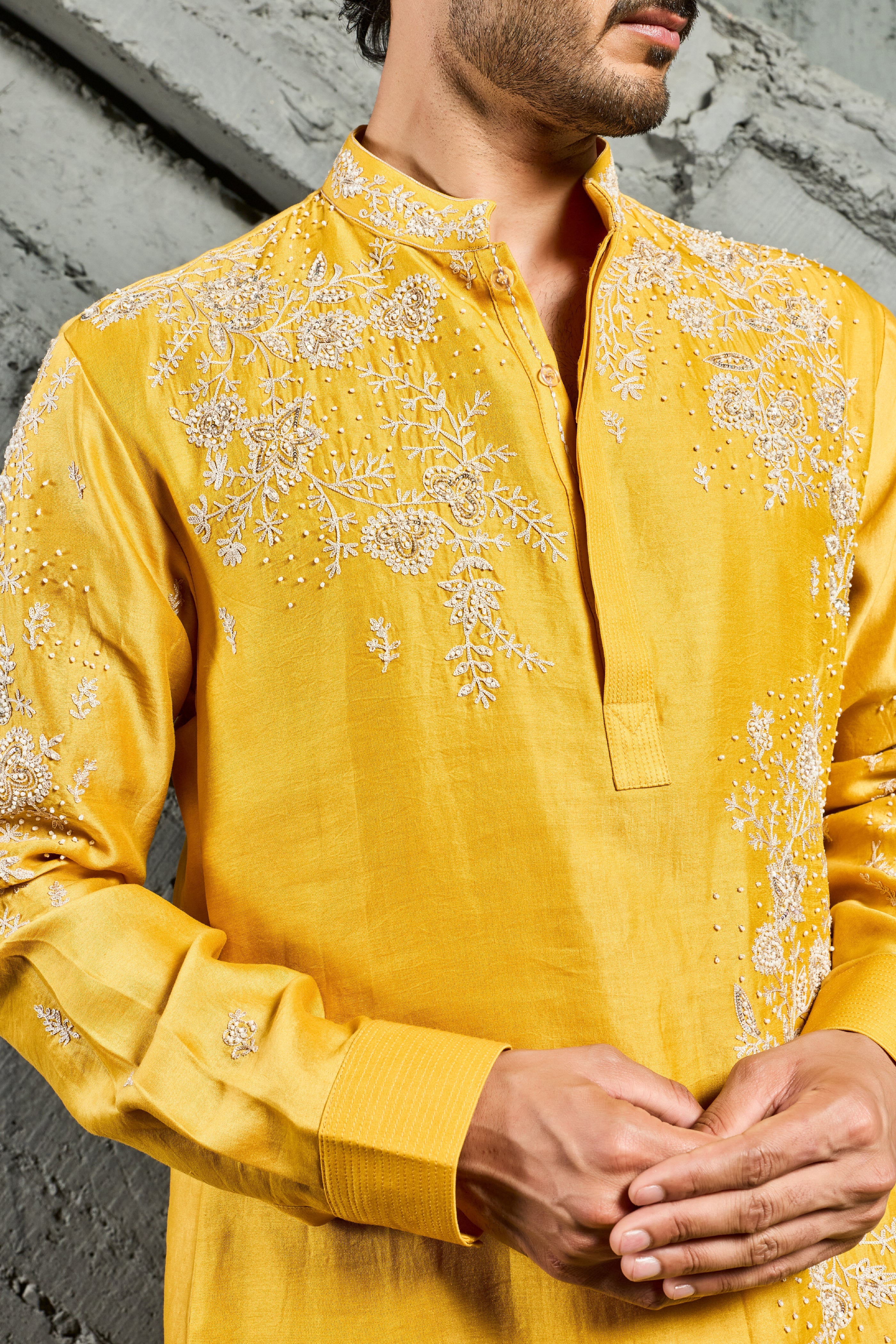 Marigold Dream Embroidered Kurta Set