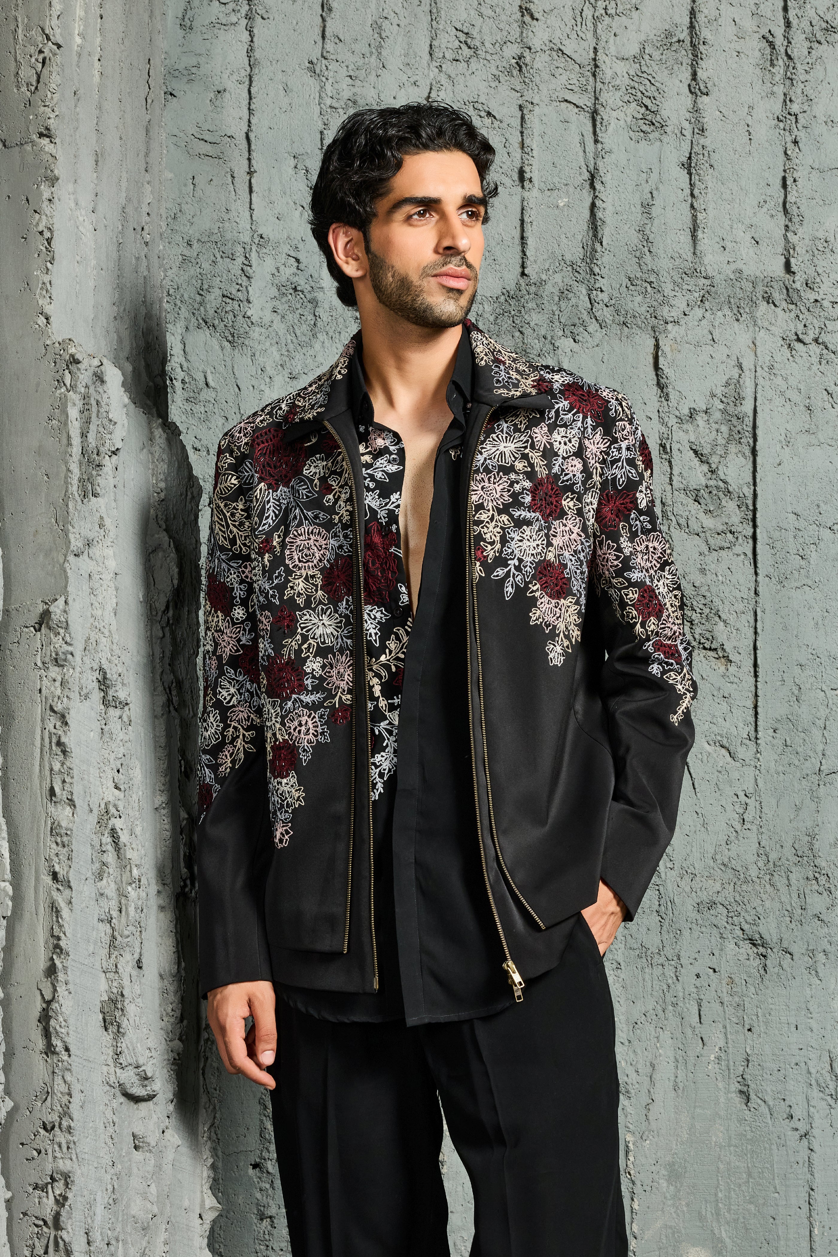 Night Bloom Jacket Set