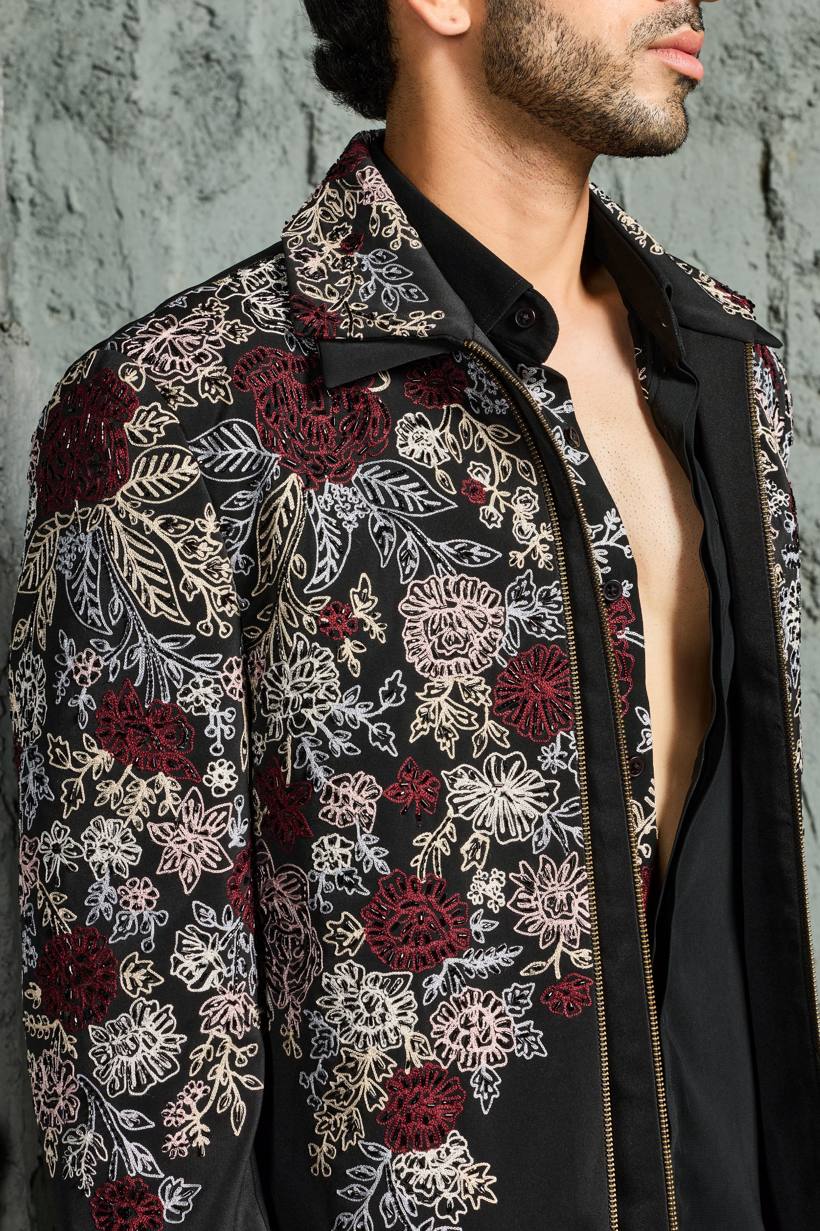 Night Bloom Jacket Set