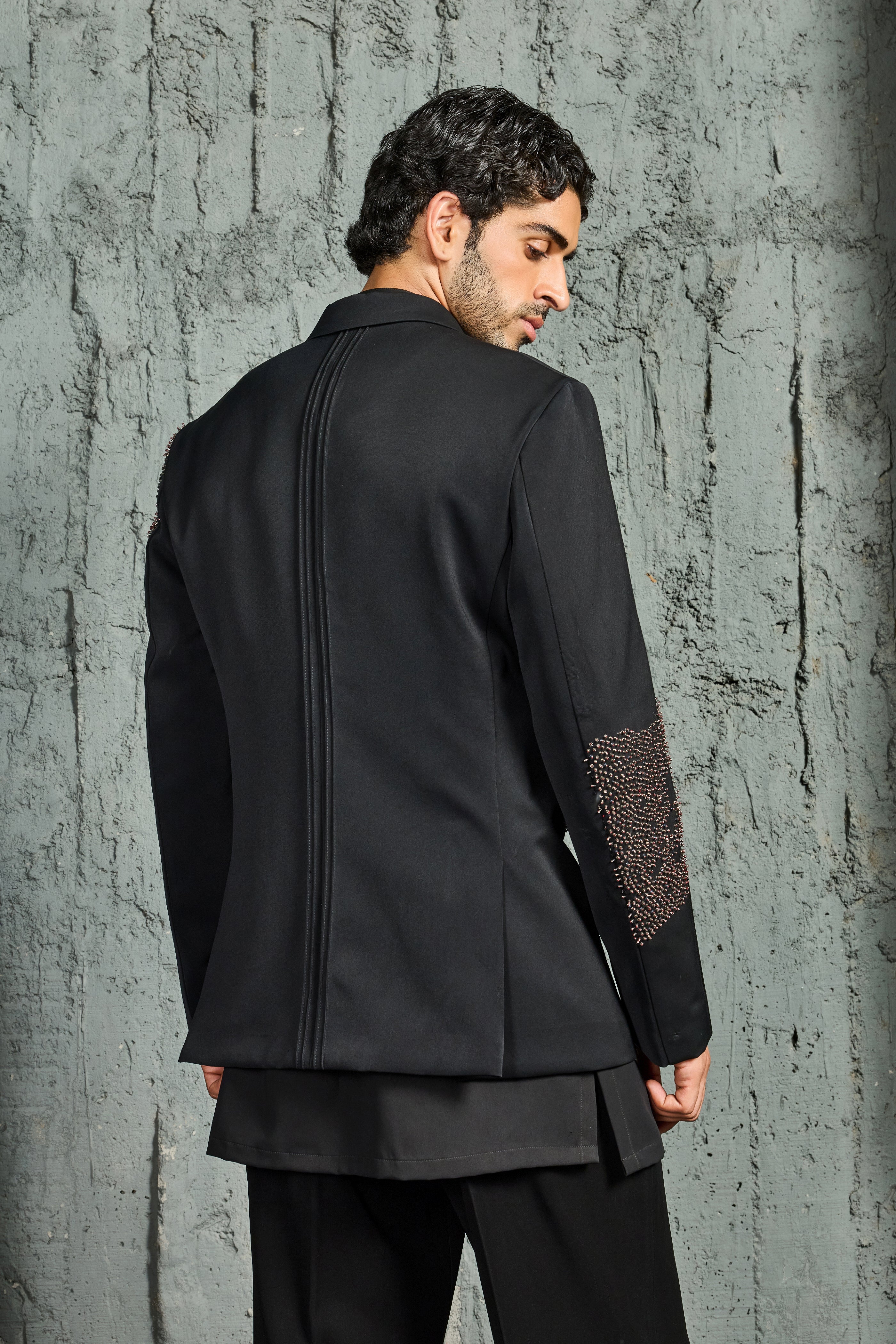 Noir Contemporary Jacket Set