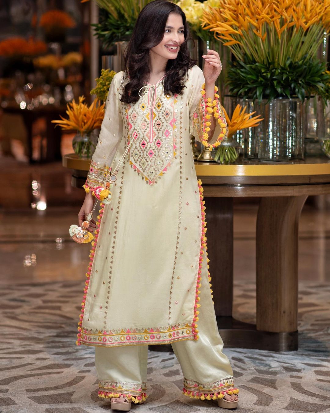 Nishika Long Kurta With Palazzo -Saachi Bhasin