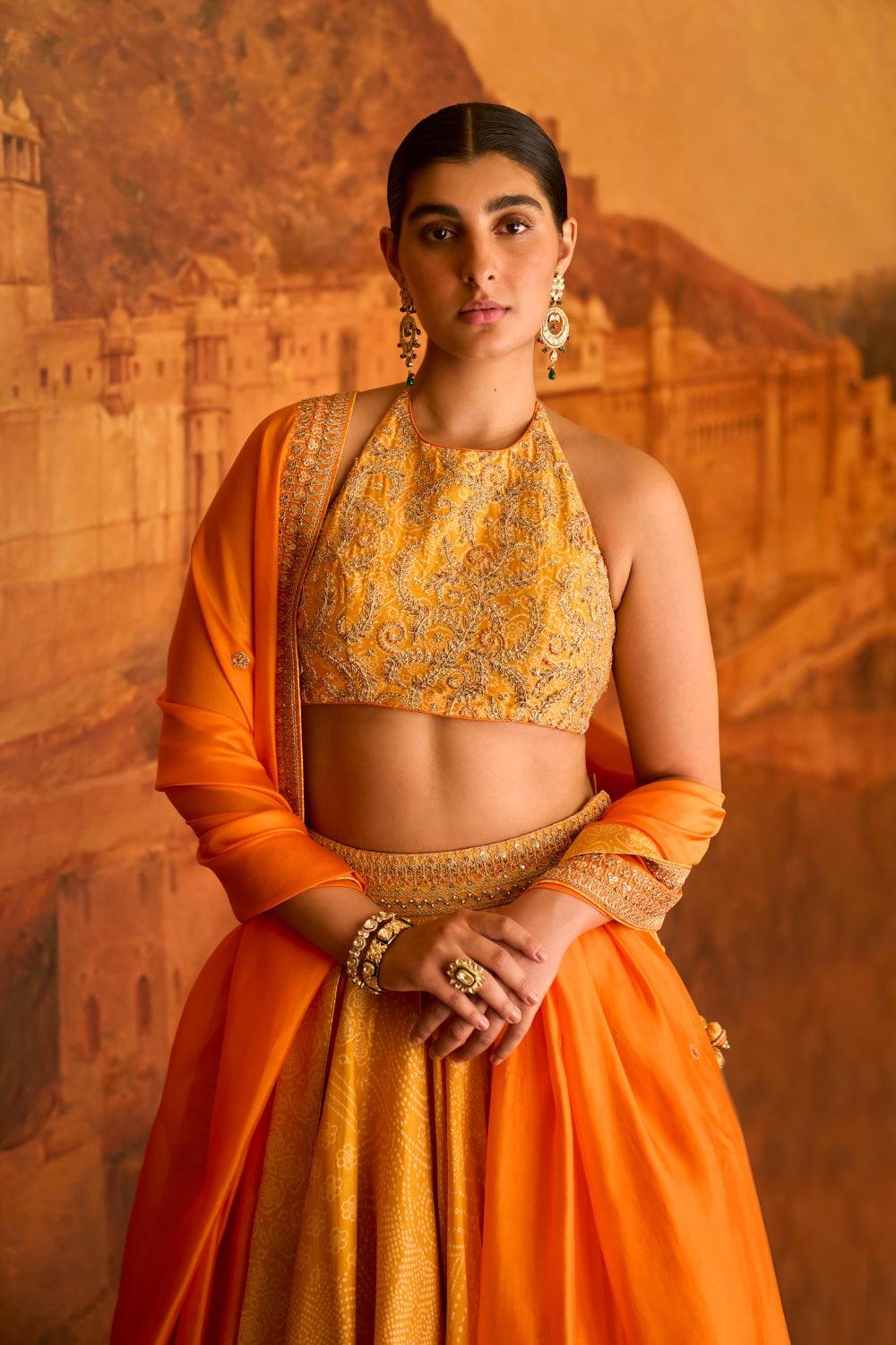 Kasundi Lehenga Set