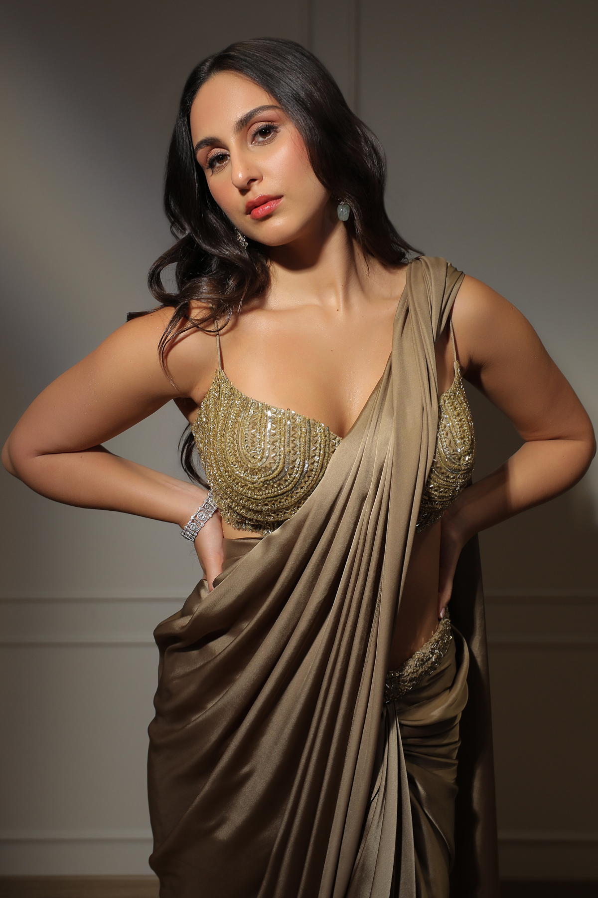 Gold Draped Saree
