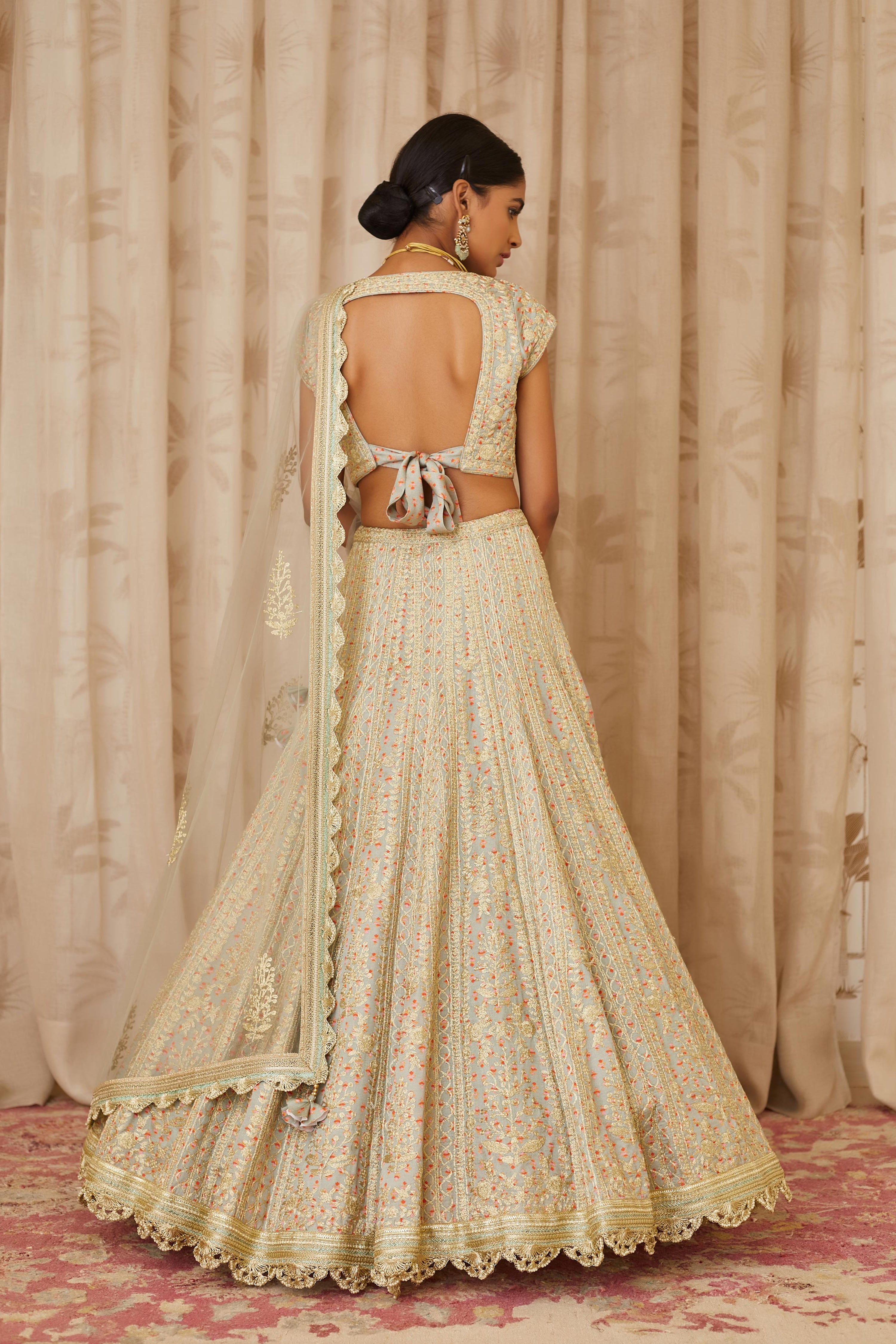 Silver Grey Lehenga Set
