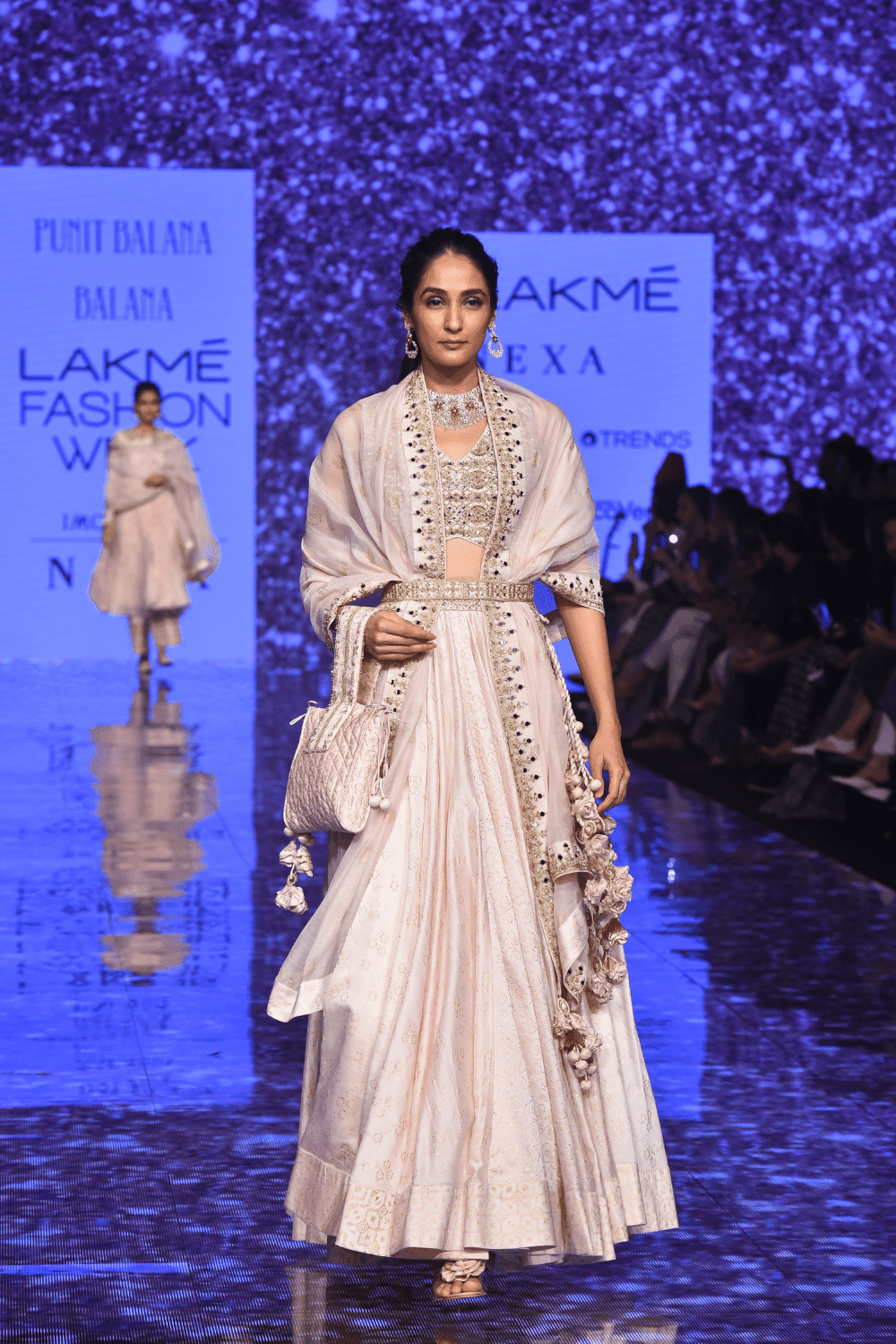 Heavy Dabka Work Blouse With Lehenga & Dupatta