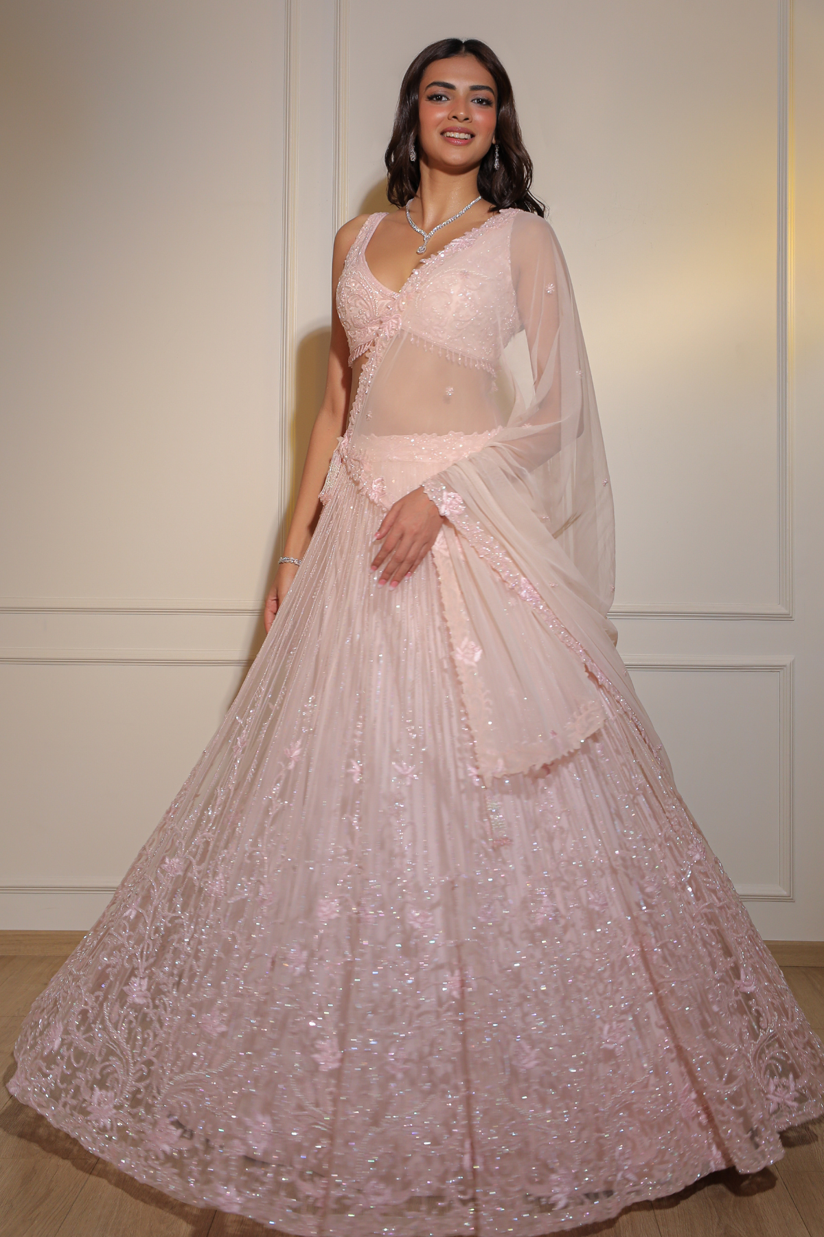 Frosty Pink Lehenga