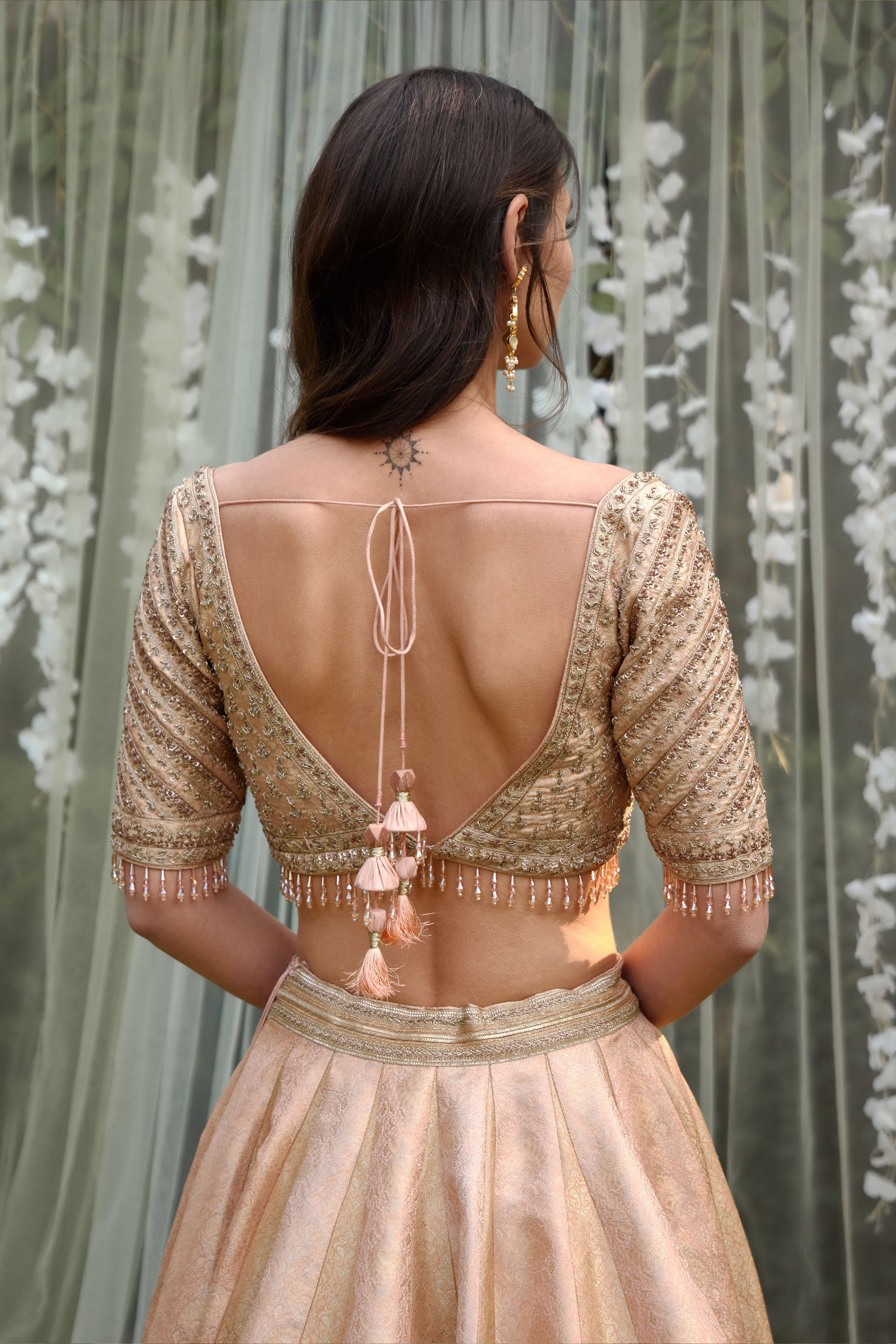 Old Rose Pink Lehenga Set