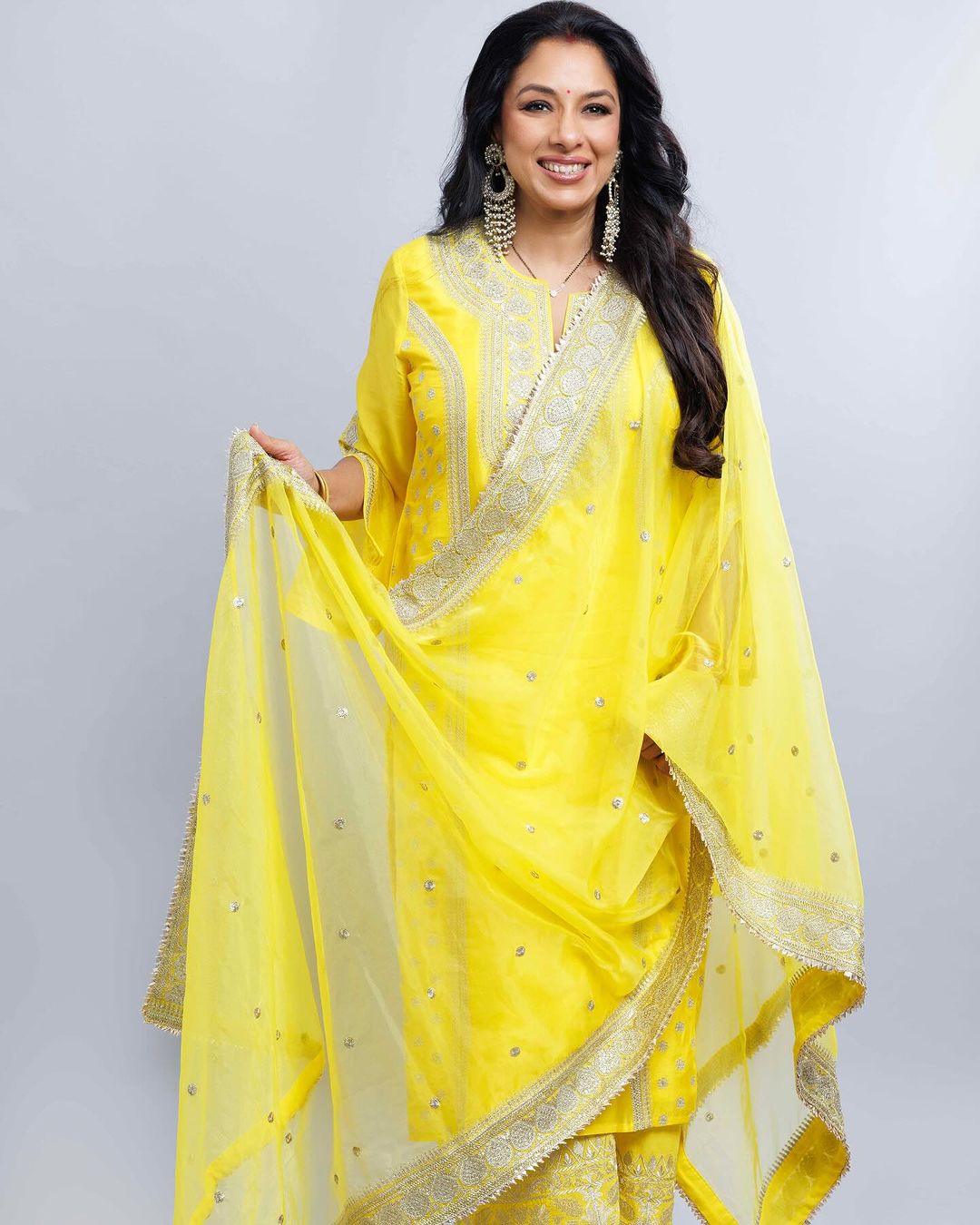 Muzzafar Palazzo Set - Rupali Ganguly