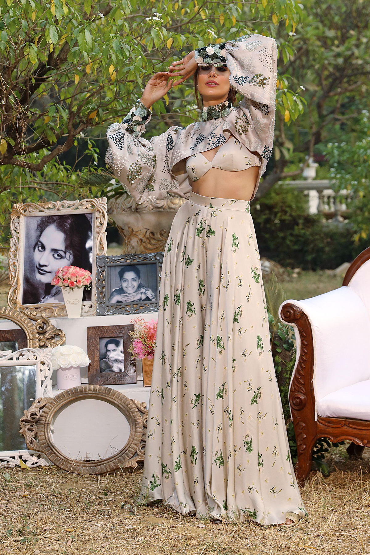 Jade Printed Plazzo Set