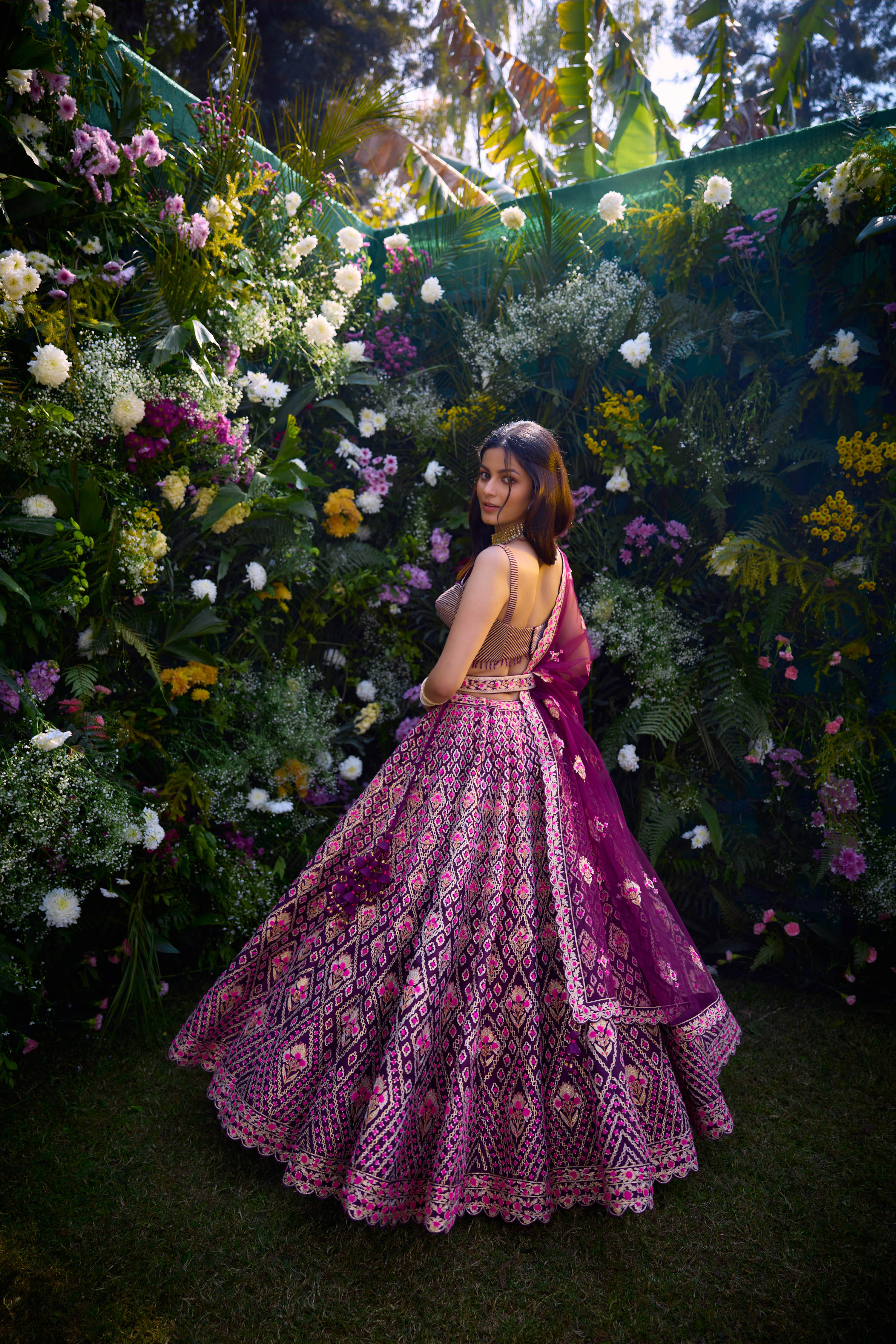 Raspberry Purple Lehenga Set