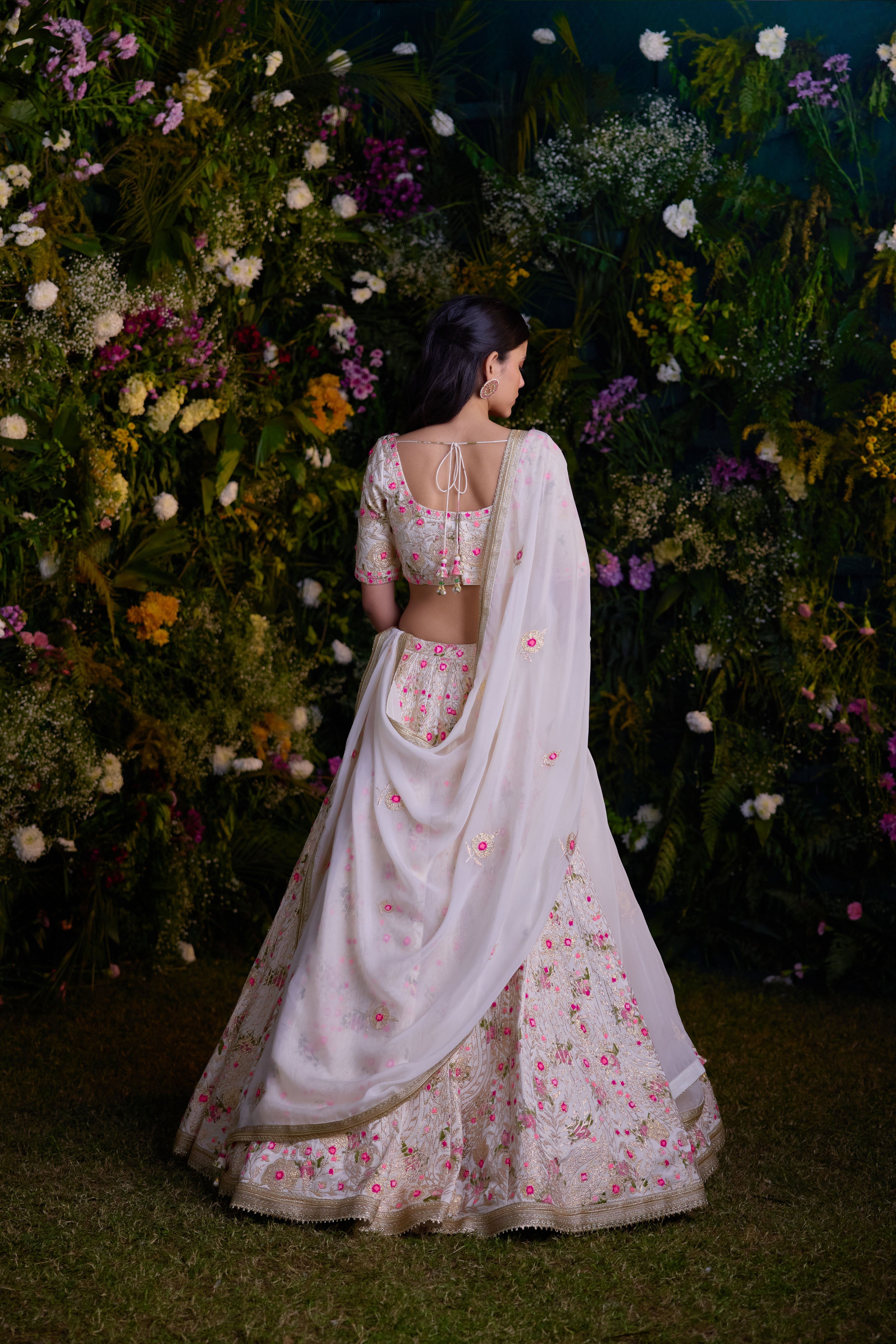 Ivory Lehenga Set