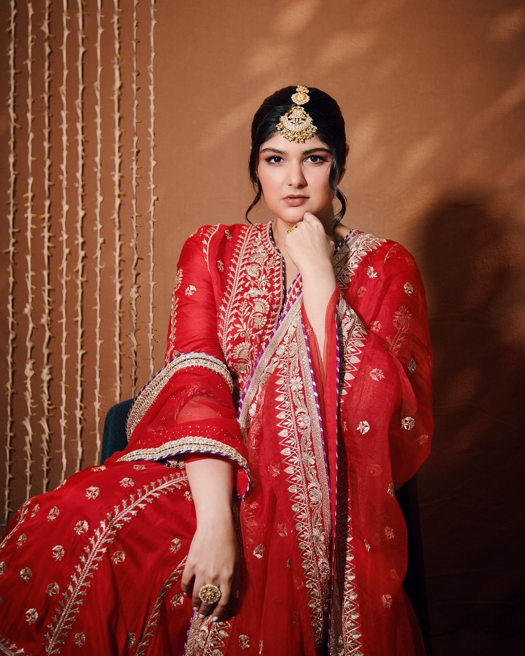 Anshula Kapoor in Aarohi Anarkali Set