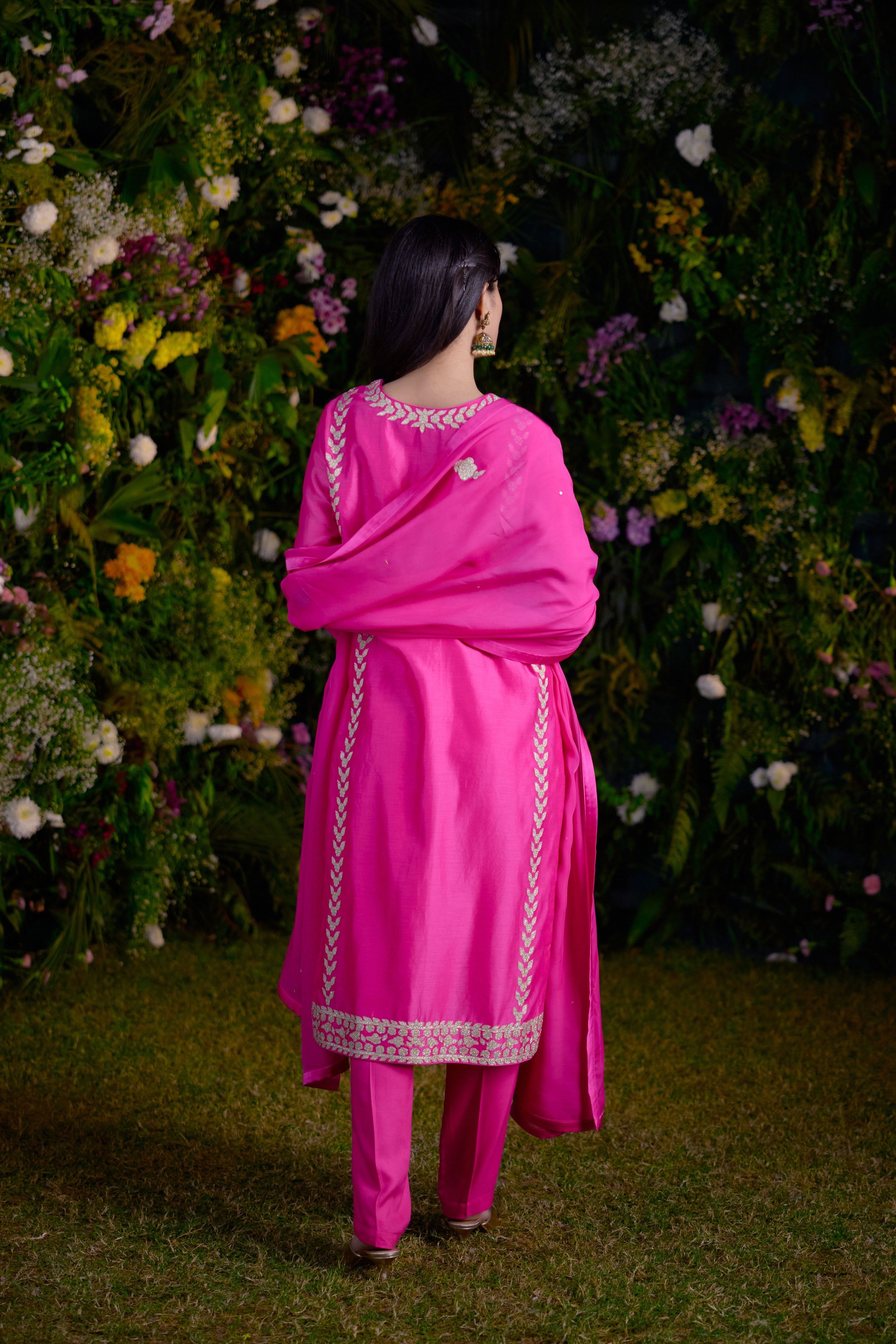 Fuchsia Pink Kurta Set