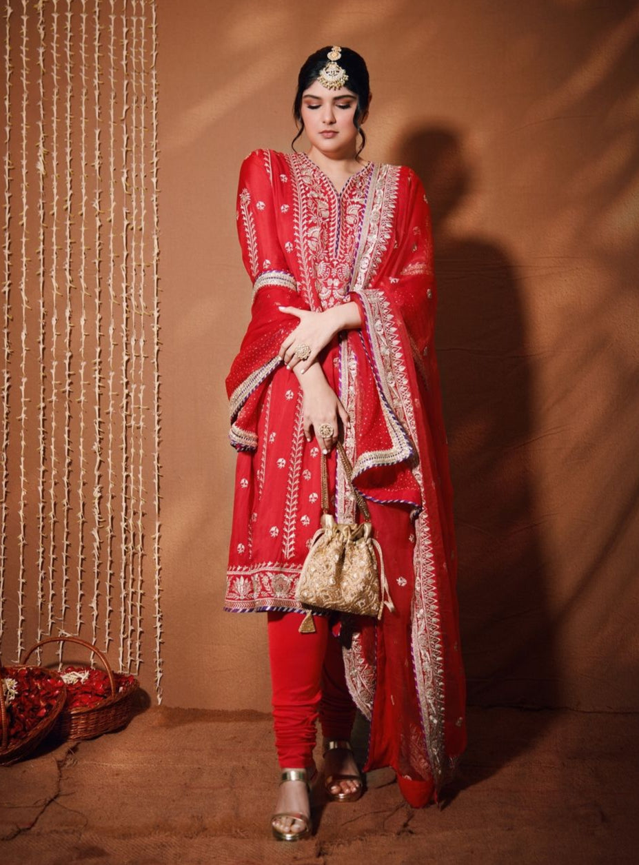 Anshula Kapoor in Aarohi Anarkali Set