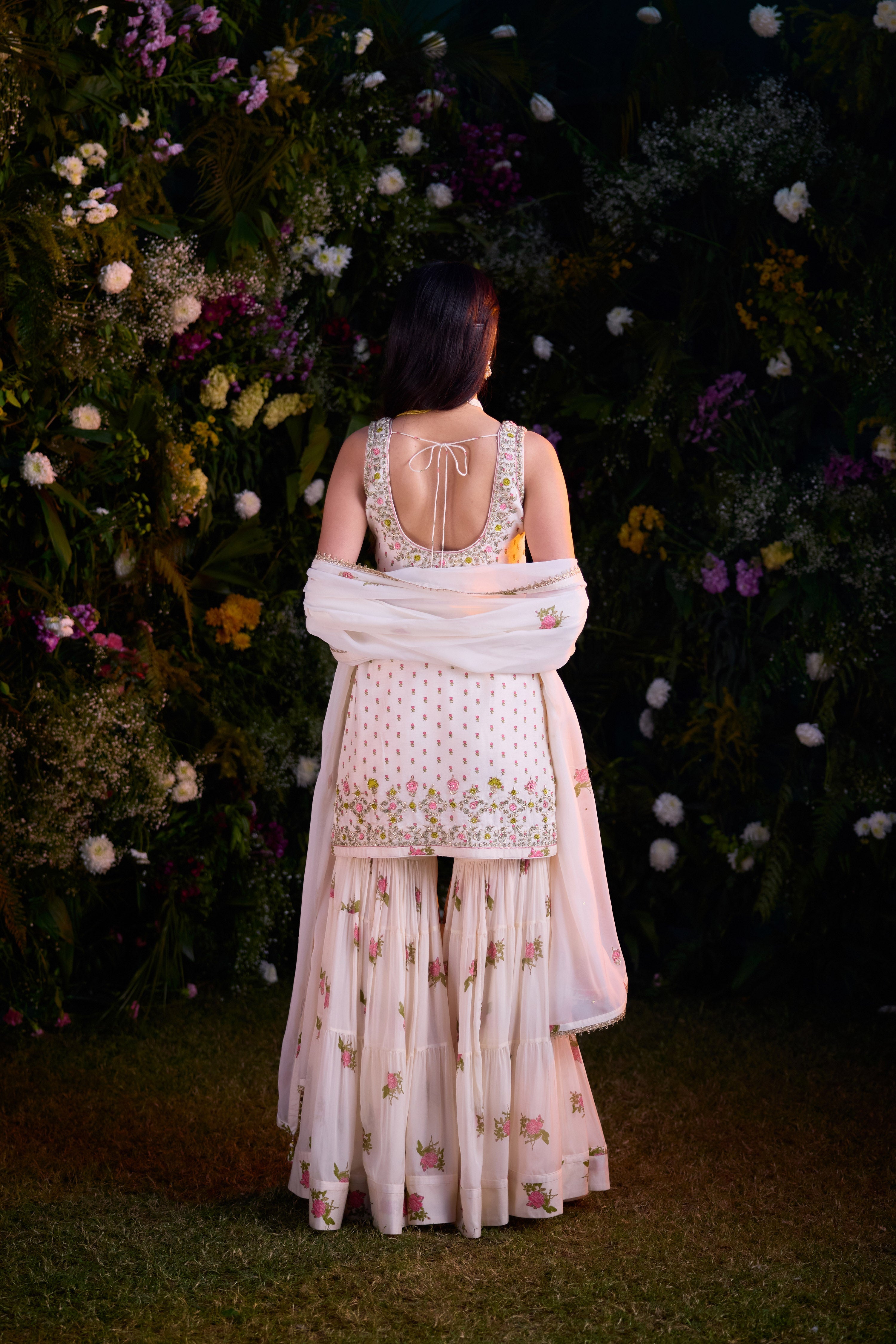 Ivory Sharara Set
