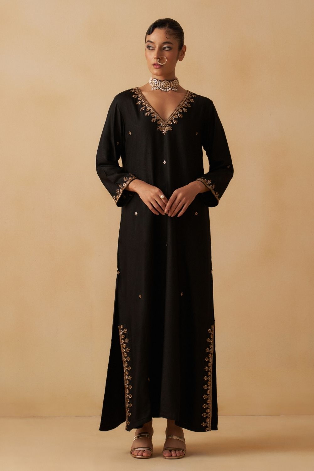 Black Kaftan Dress