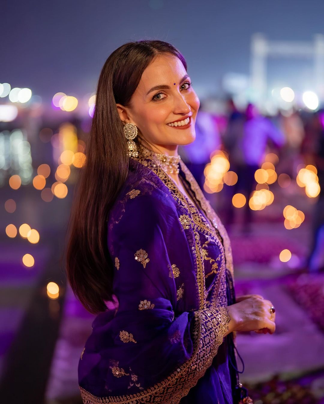 Marigold Brocade FO Set with Churidar-Elli AvrRam