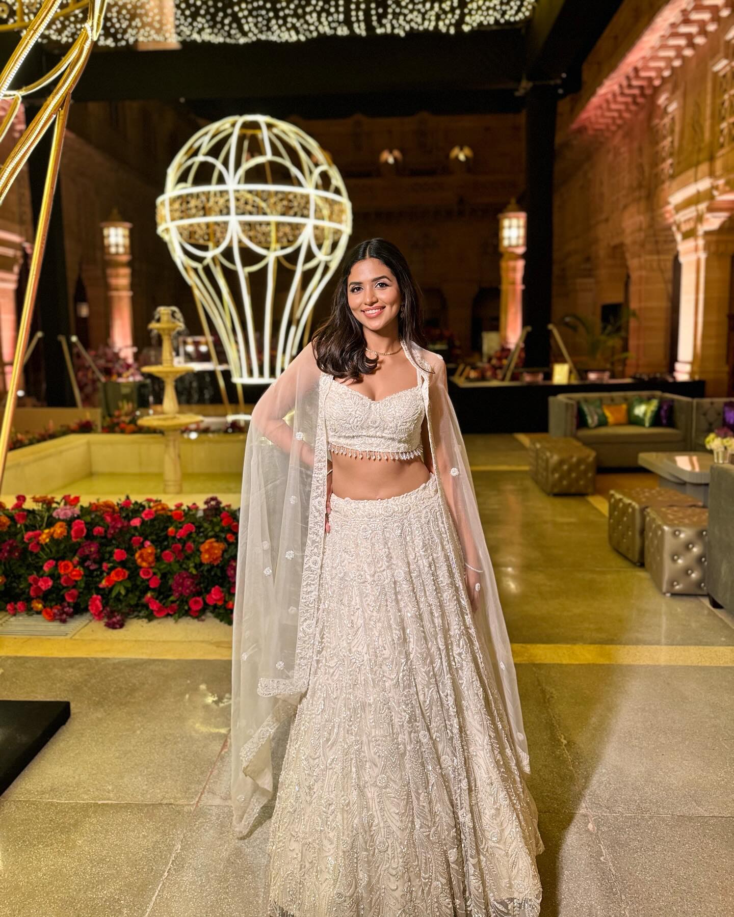 White Crystal Lehenga