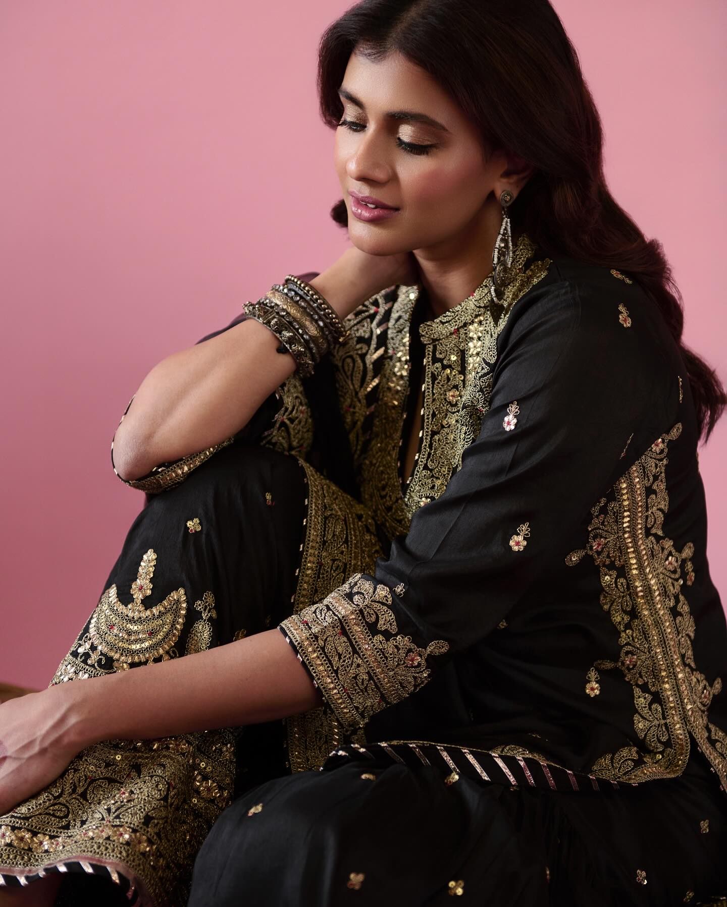 Golconda Shiddat Sharara Set- Hebah Patel