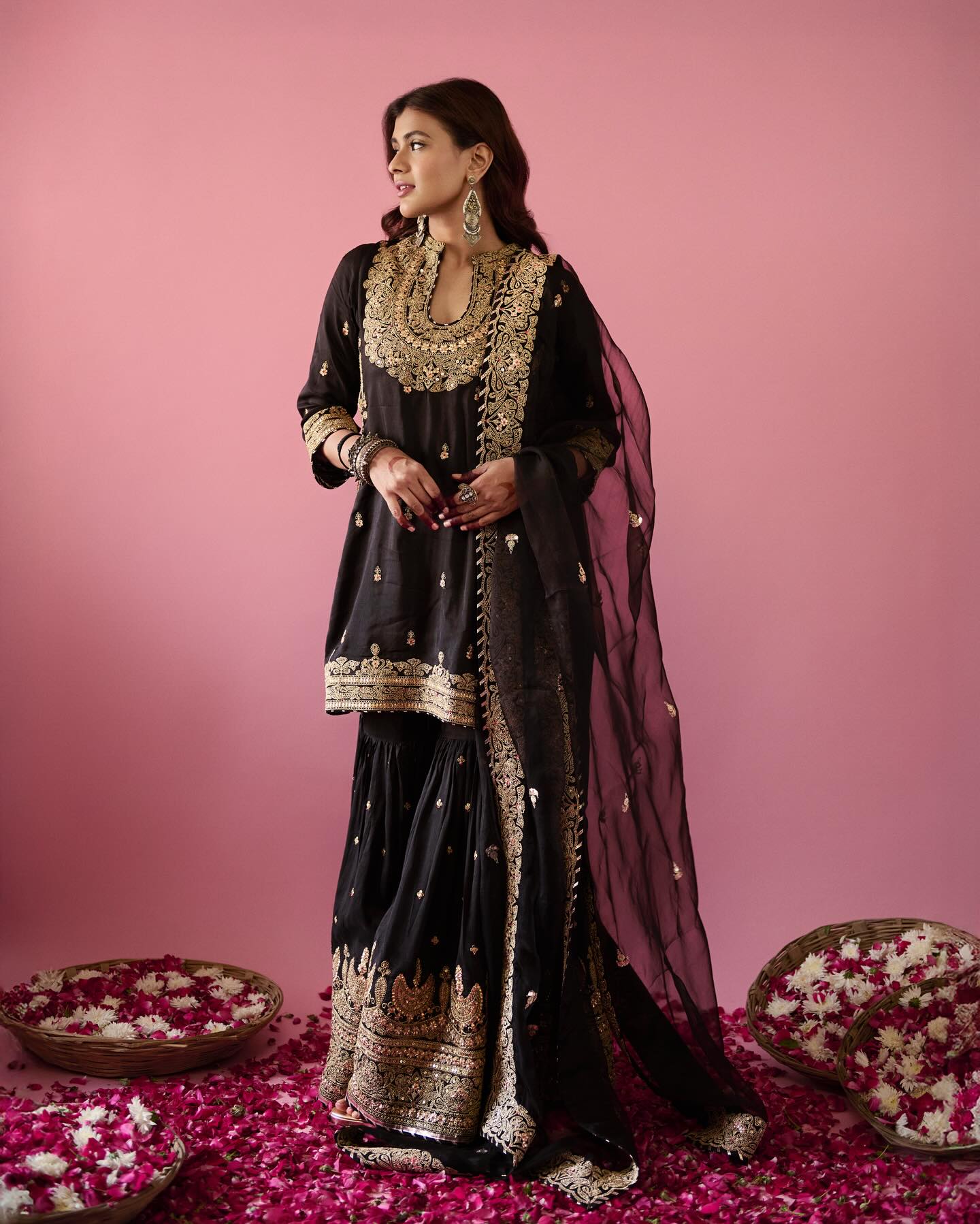 Golconda Shiddat Sharara Set- Hebah Patel