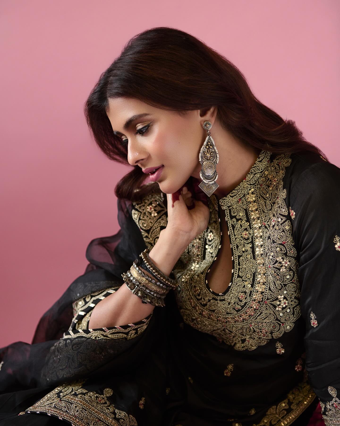 Golconda Shiddat Sharara Set- Hebah Patel