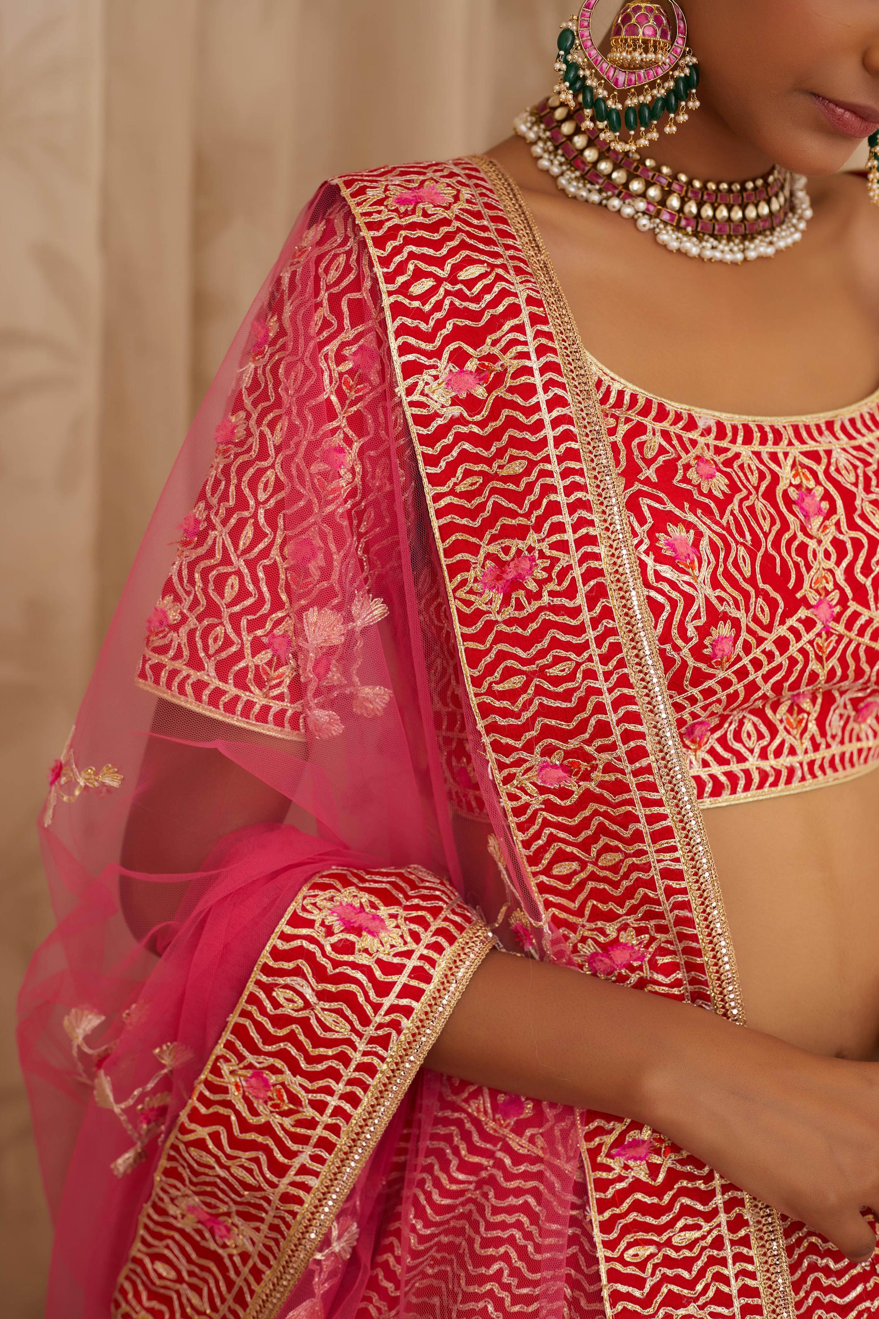 Red Lehenga Set