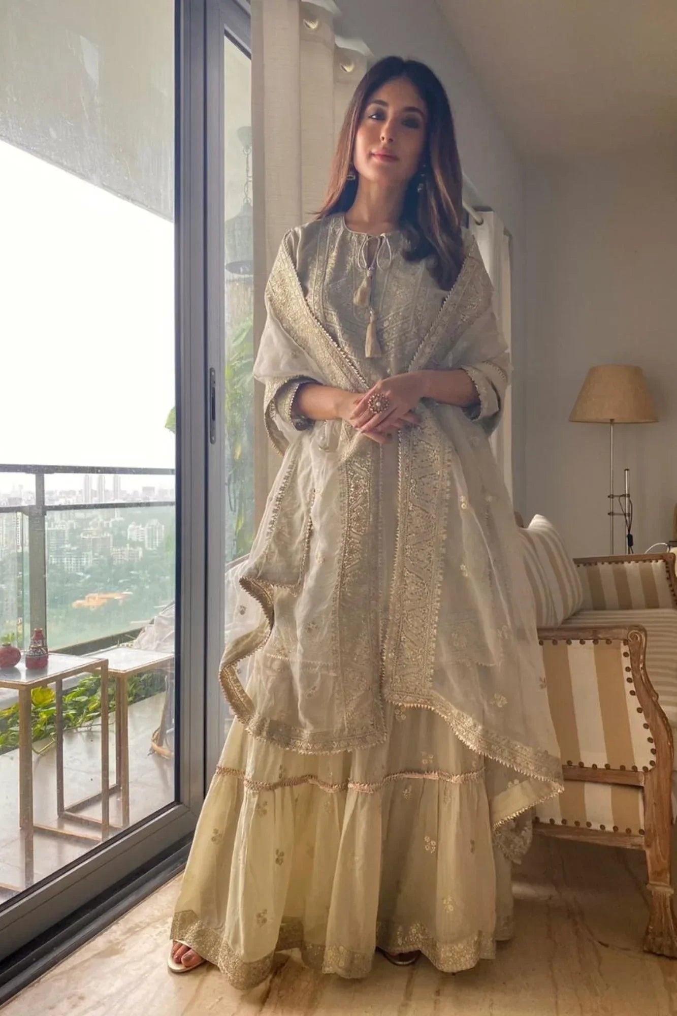 Rati Short Sharara Set -Kritika Kamra