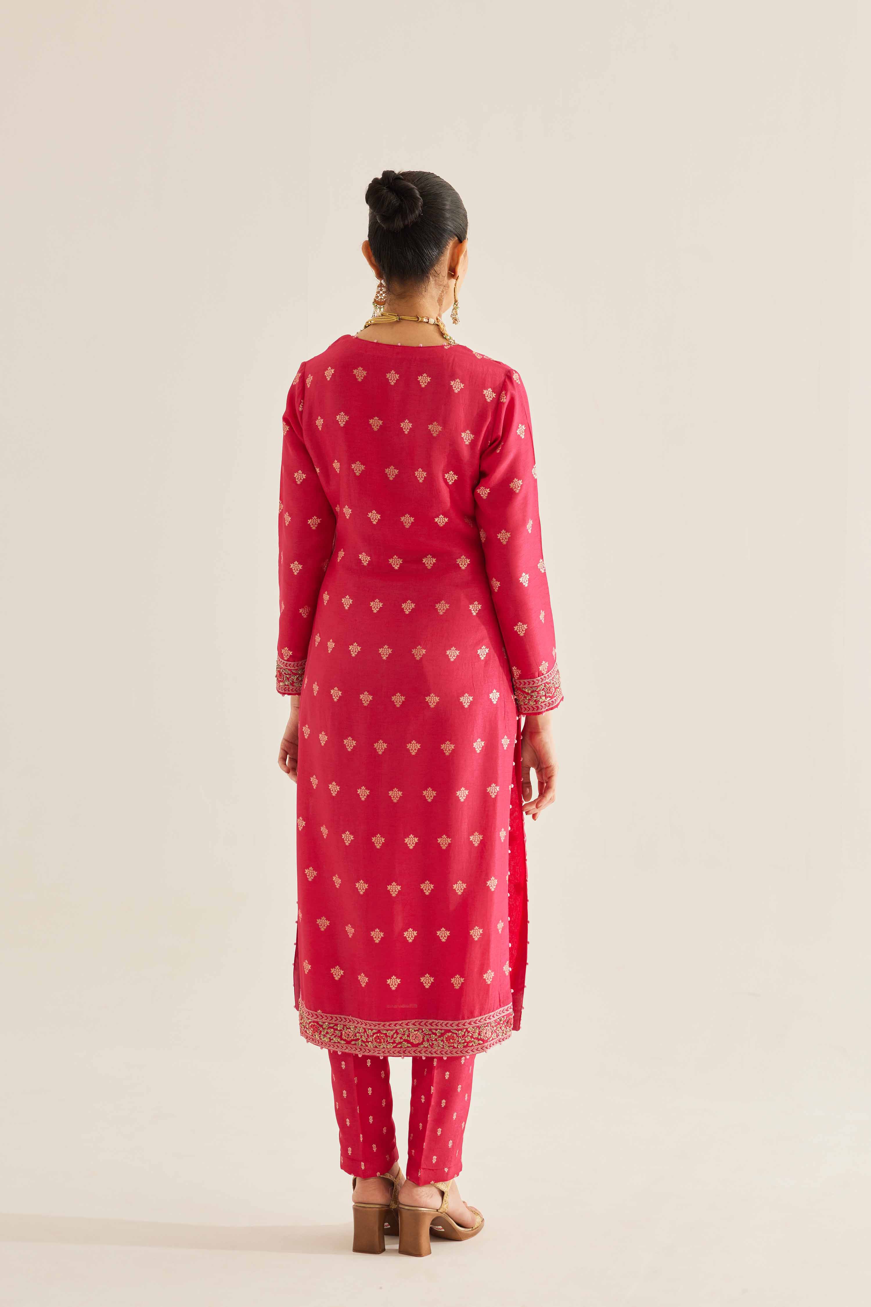 Fuchsia Kurta Set