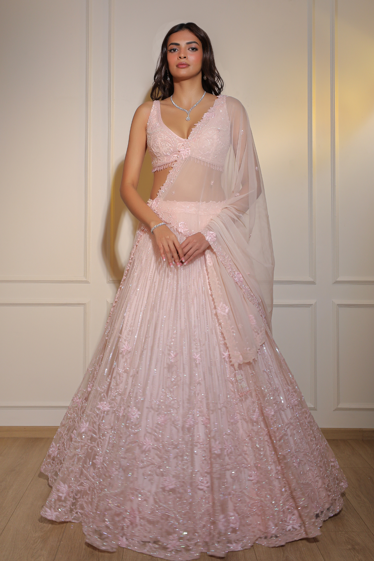 Frosty Pink Lehenga