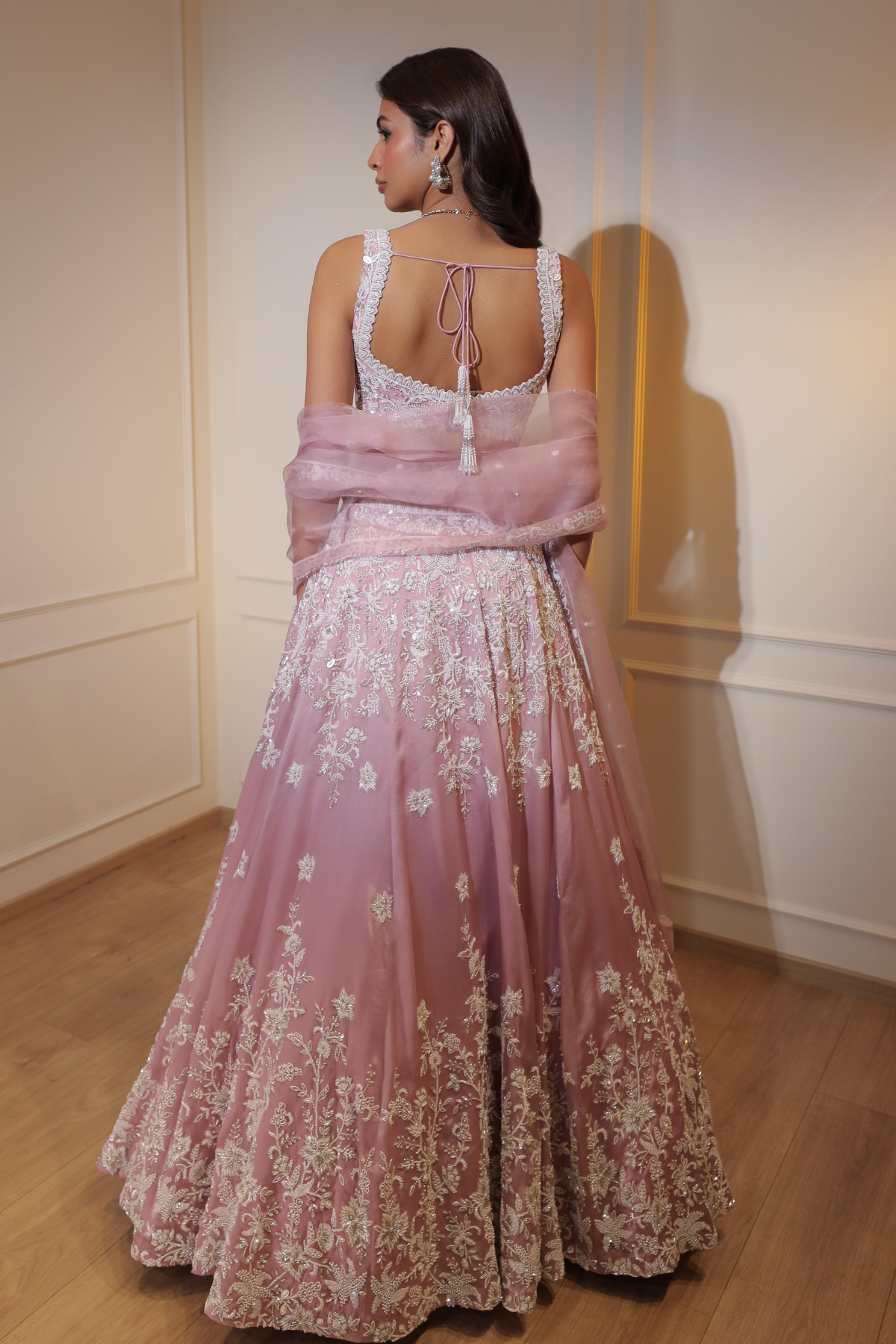 Lilac Floral Lehenga