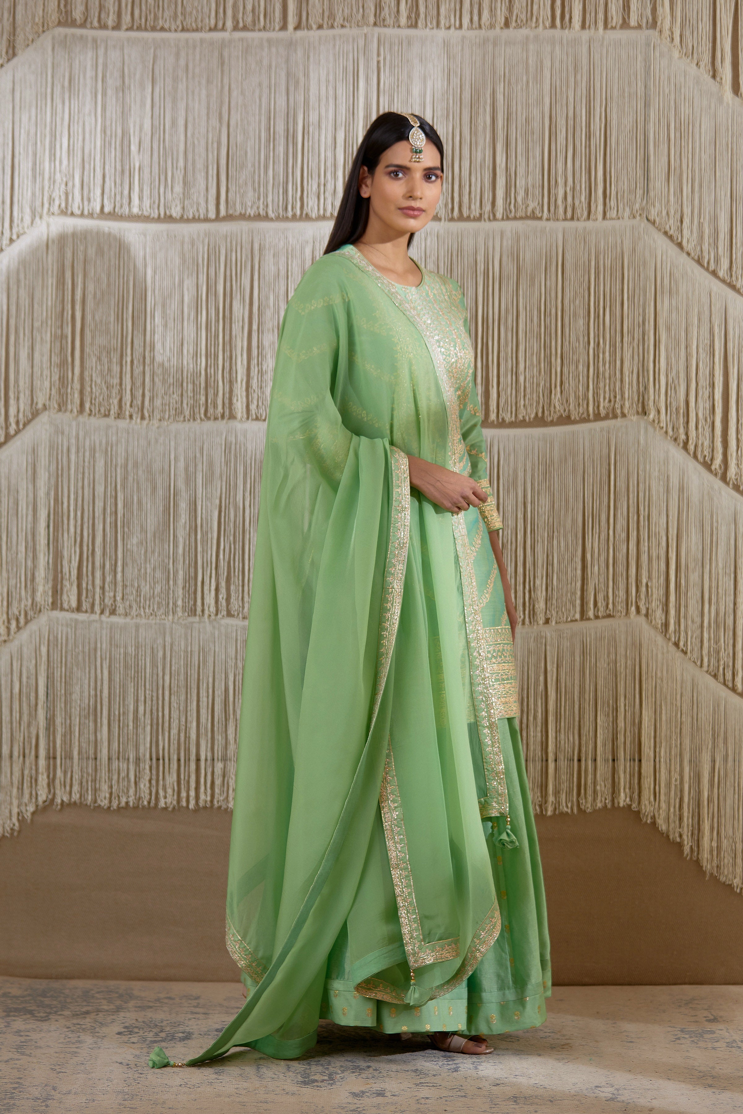 Light Green Sharara set