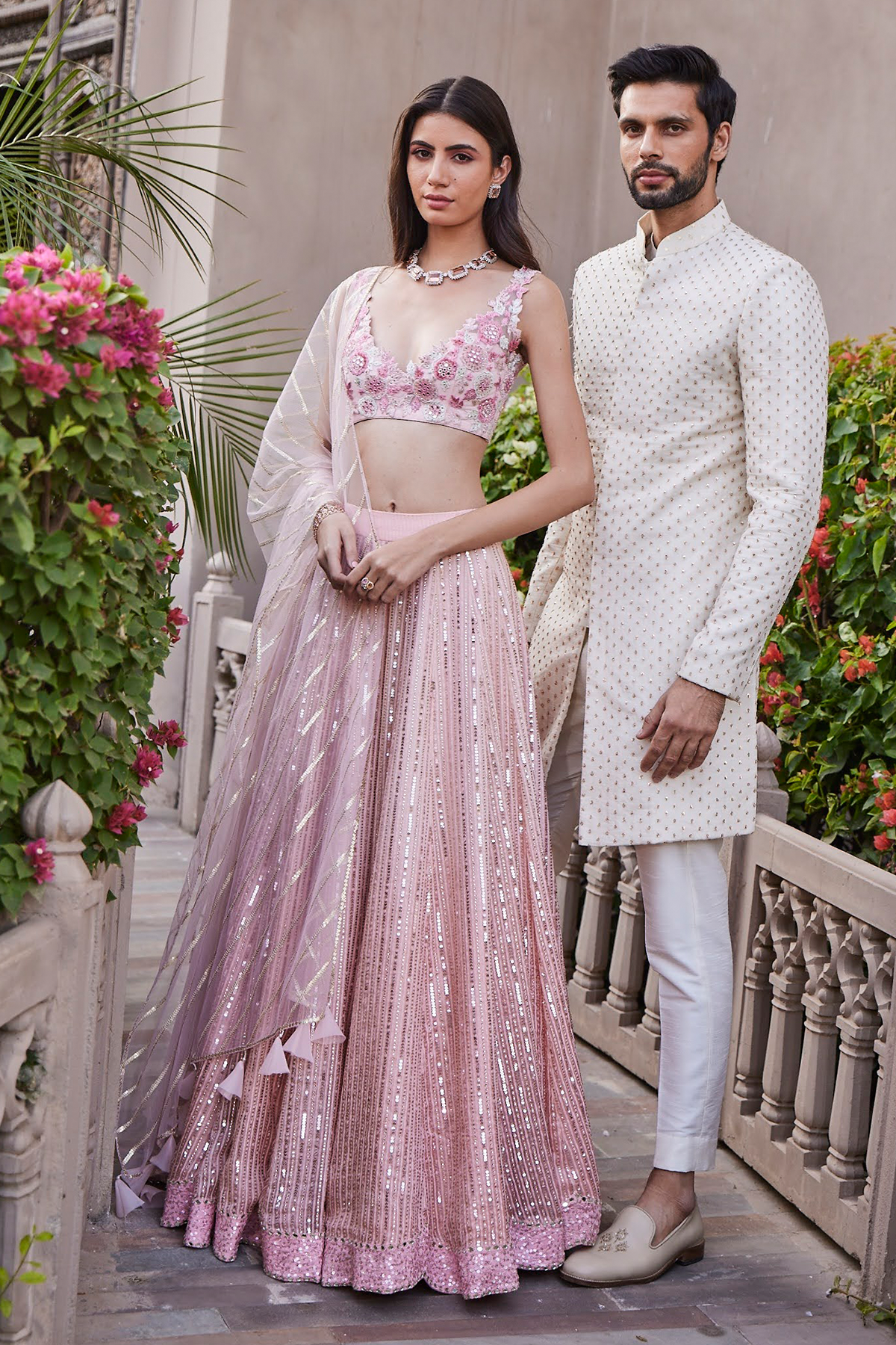 Ivory Single Knot Sherwani