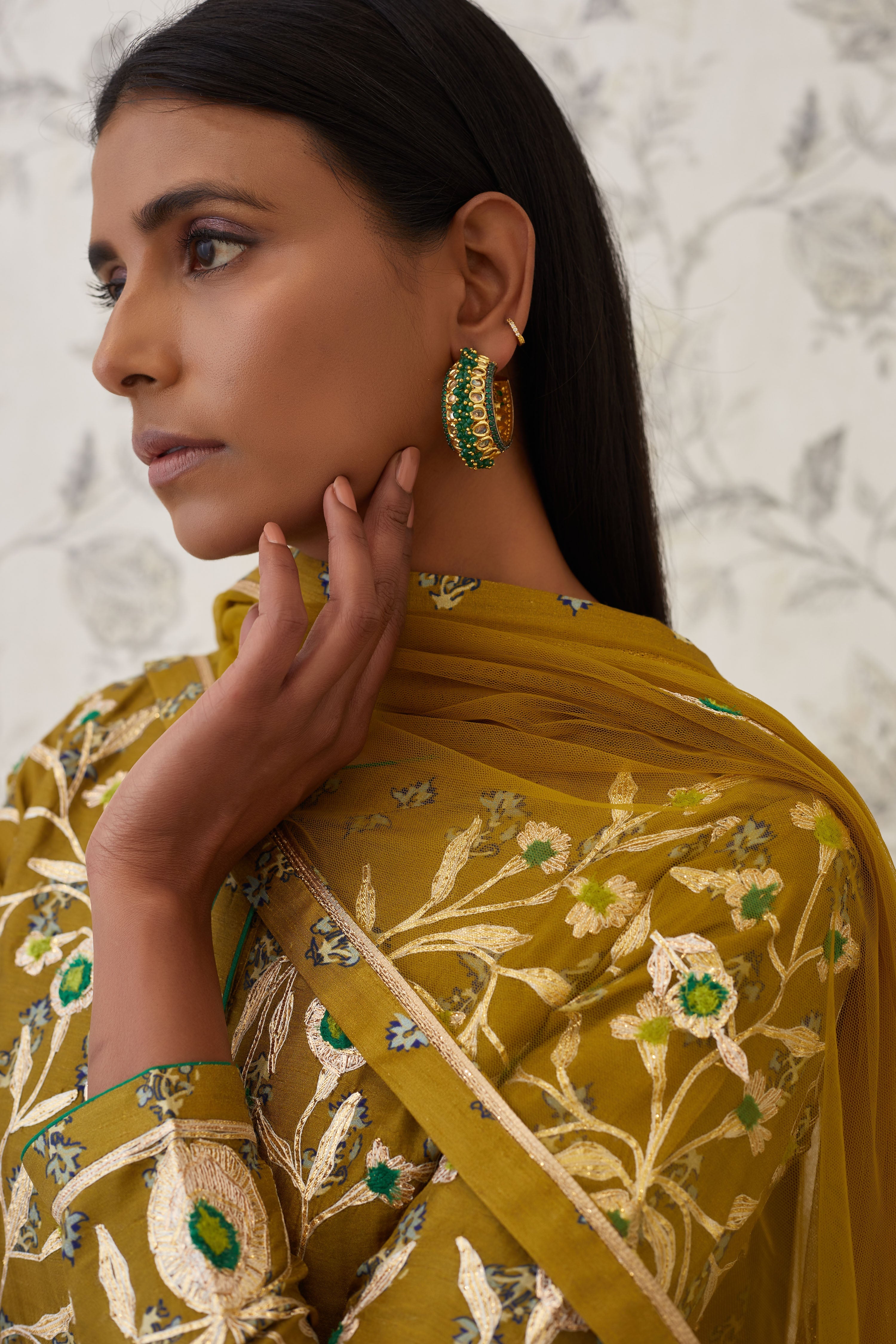 Olive Kurta Set