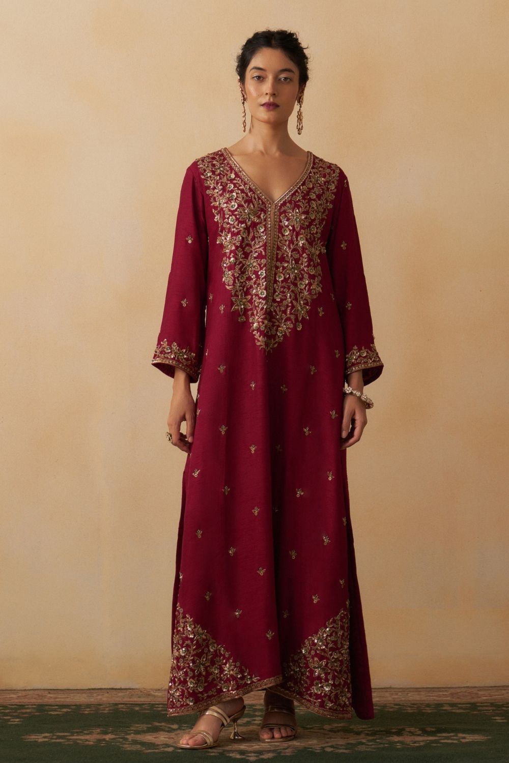 Maroon Kaftan
