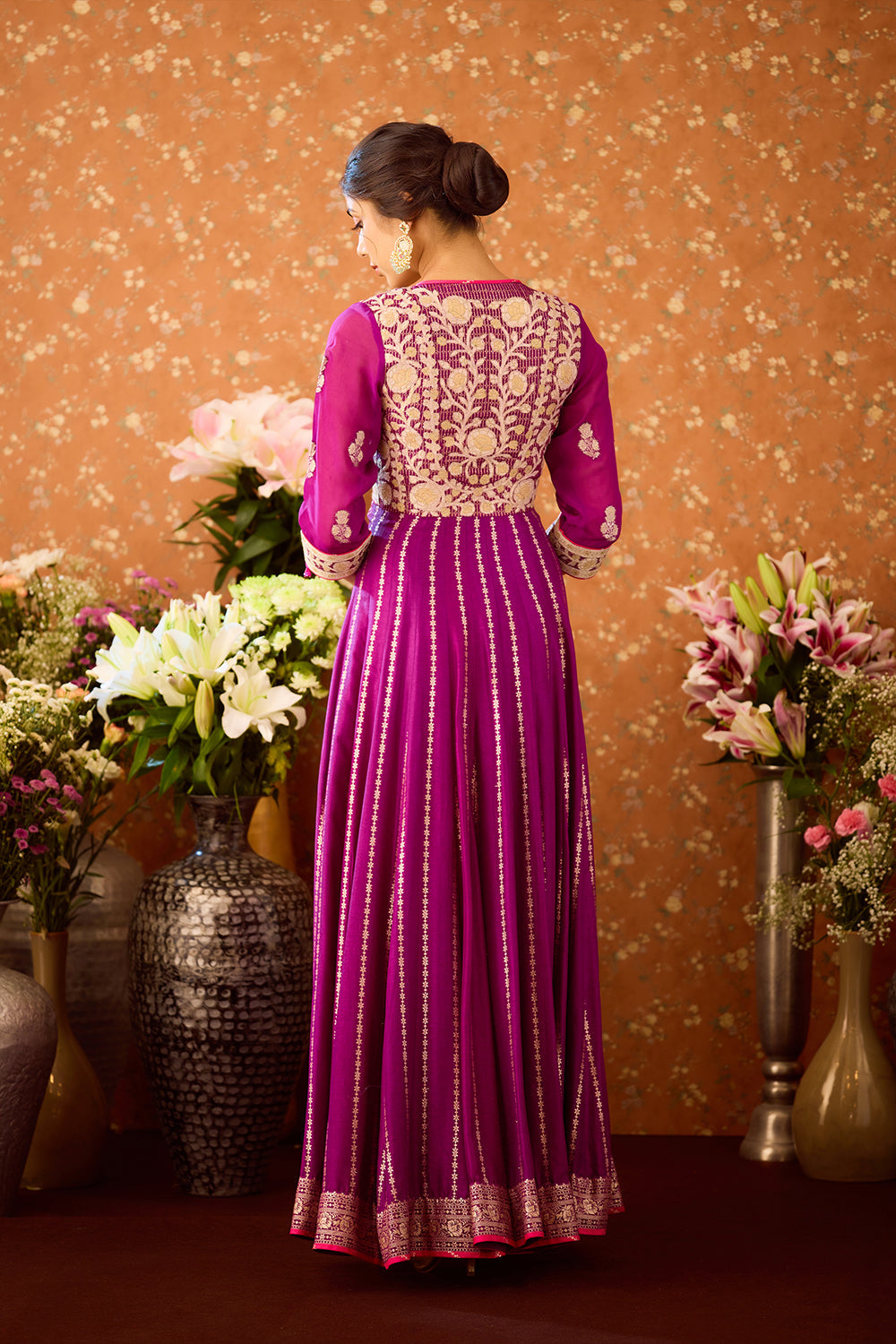 Imperial Purple Anarkali Set